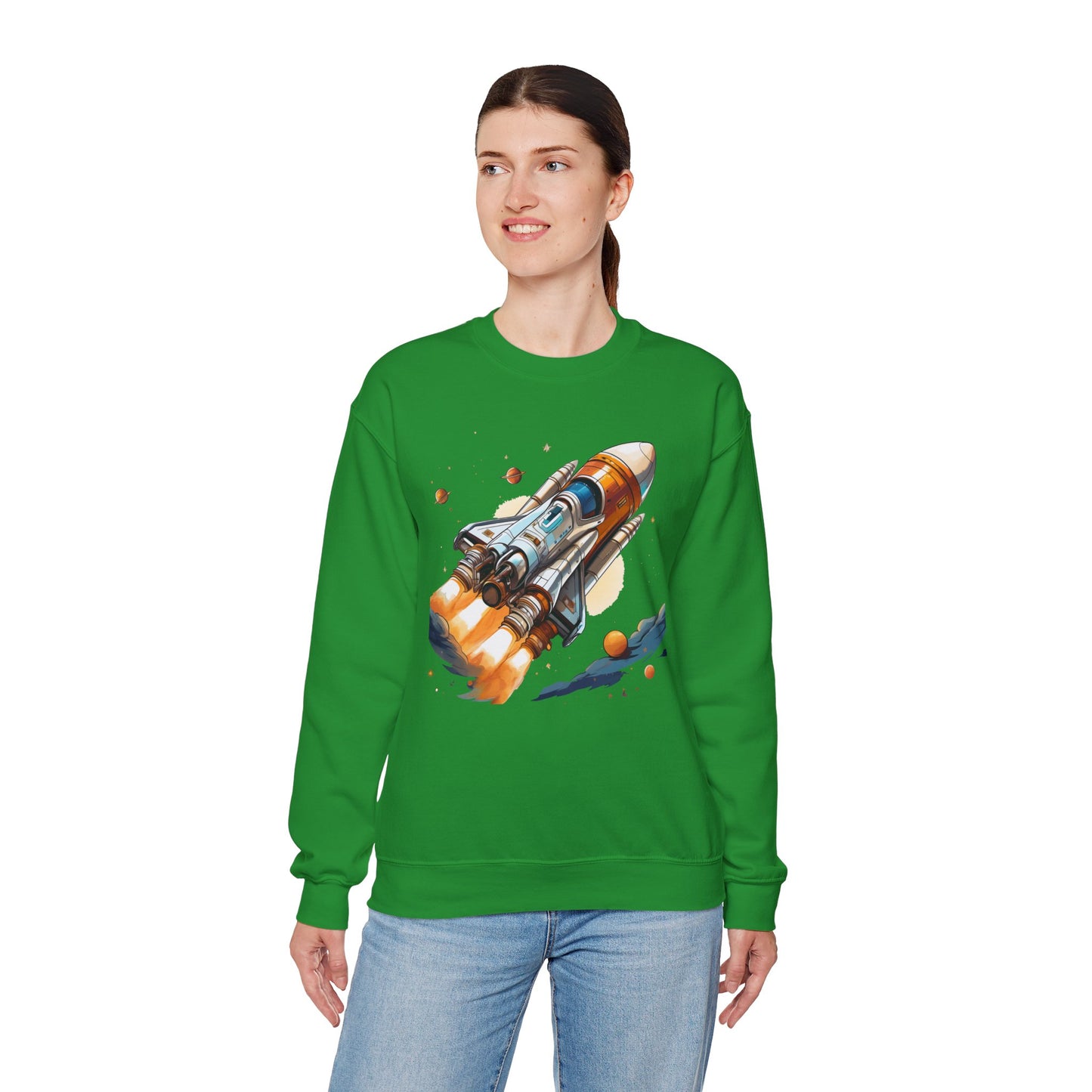 Space Shuttle Sweatshirt, Cosmic Sweatshirt, Astronaut Sweatshirt, Space Cosmic Sweatshirt