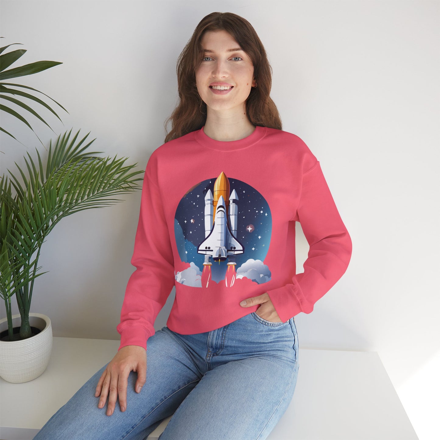 Space Shuttle Sweatshirt, Cosmic Sweatshirt, Astronaut Sweatshirt, Space Cosmic Sweatshirt