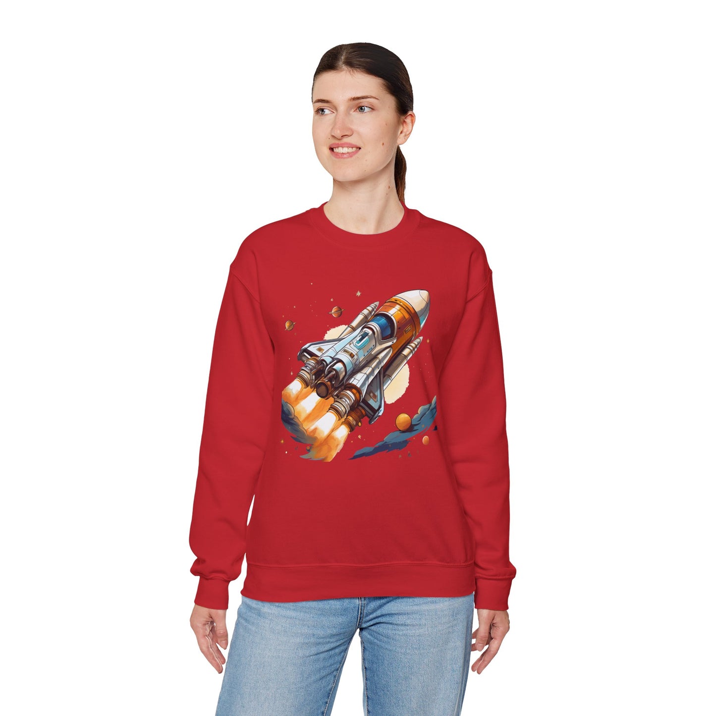 Space Shuttle Sweatshirt, Cosmic Sweatshirt, Astronaut Sweatshirt, Space Cosmic Sweatshirt