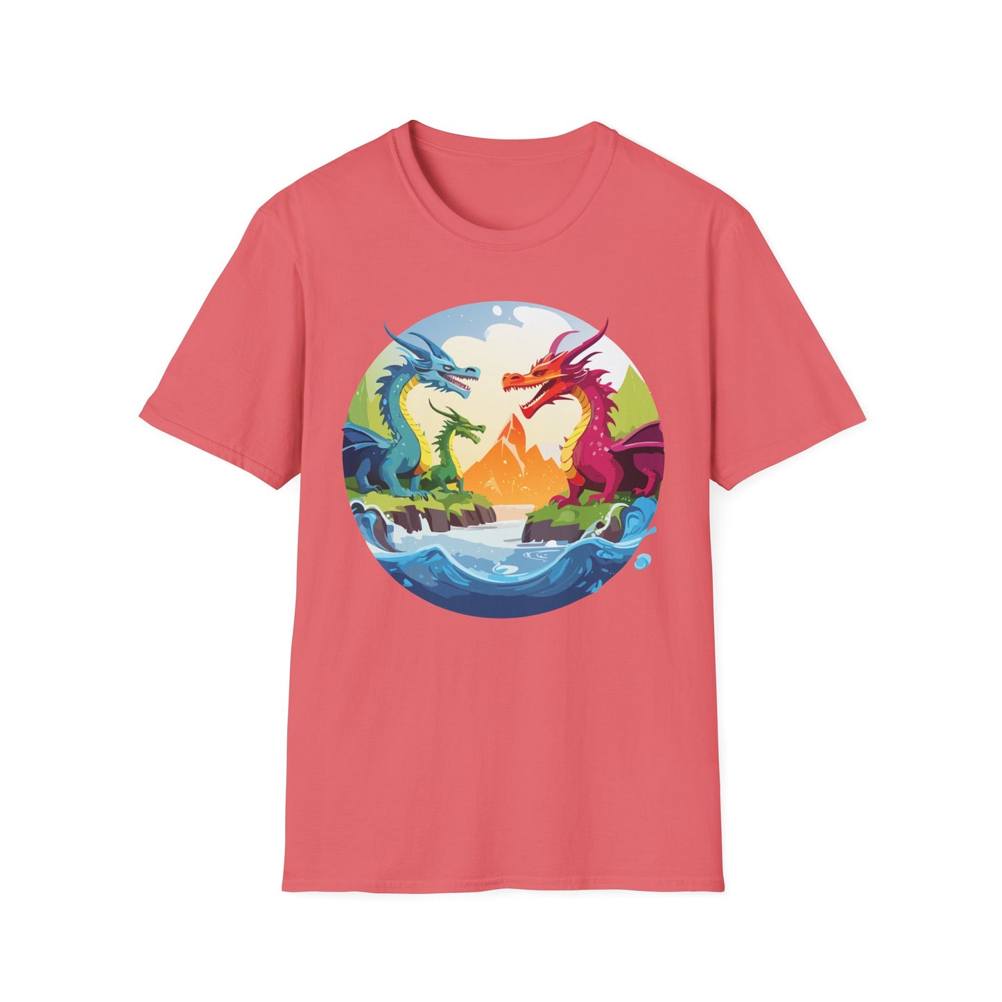 Dragon T Shirt, Dragon Shirt, Shirt with Animals, Animal Shirt