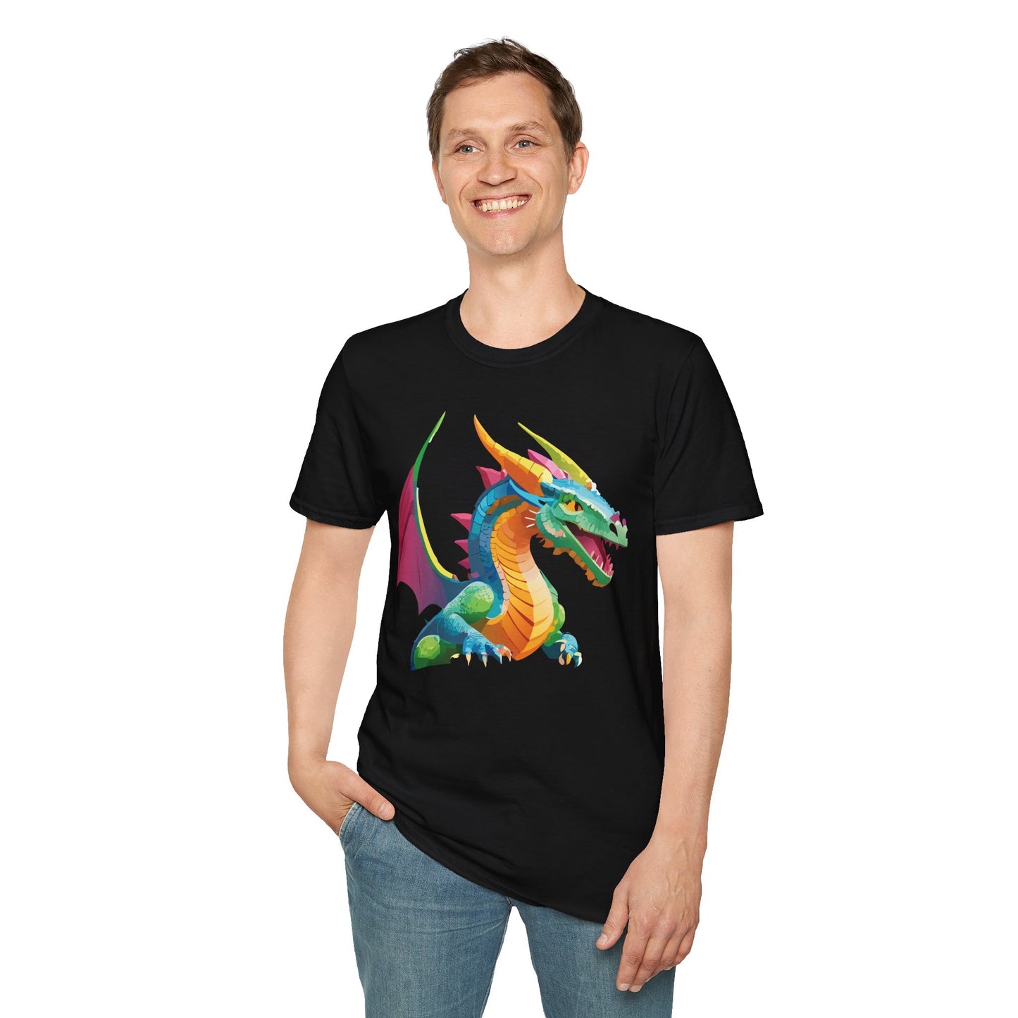 Dragon T Shirt, Dragon Shirt, Shirt with Animals, Animal Shirt