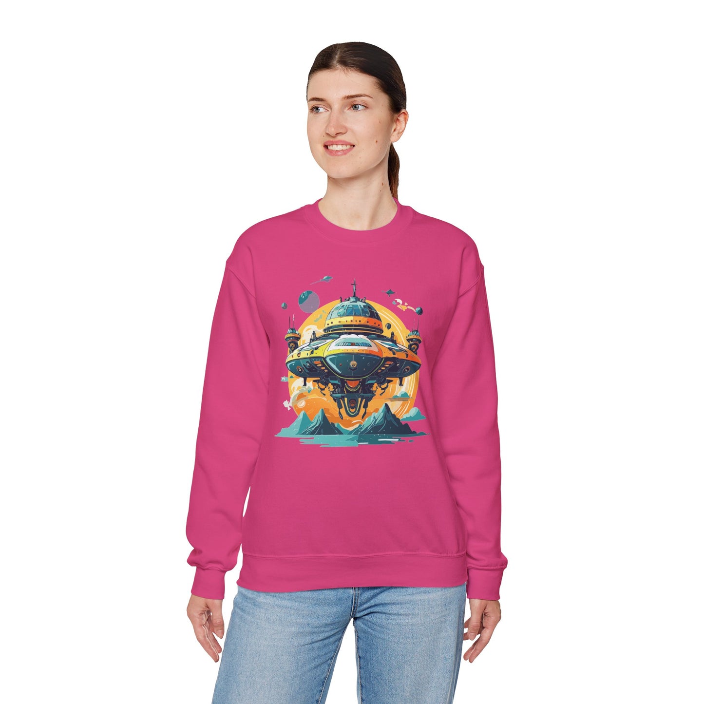Space Shuttle Sweatshirt, Cosmic Sweatshirt, Astronaut Sweatshirt, Space Cosmic Sweatshirt