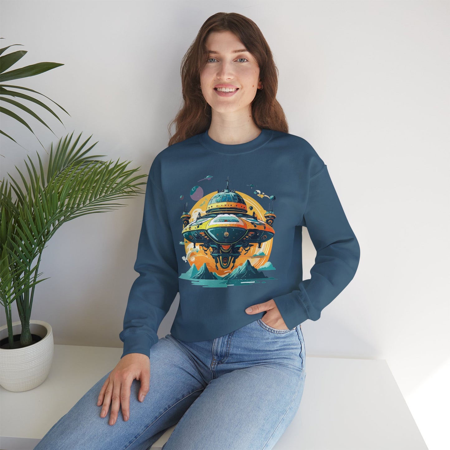 Space Shuttle Sweatshirt, Cosmic Sweatshirt, Astronaut Sweatshirt, Space Cosmic Sweatshirt
