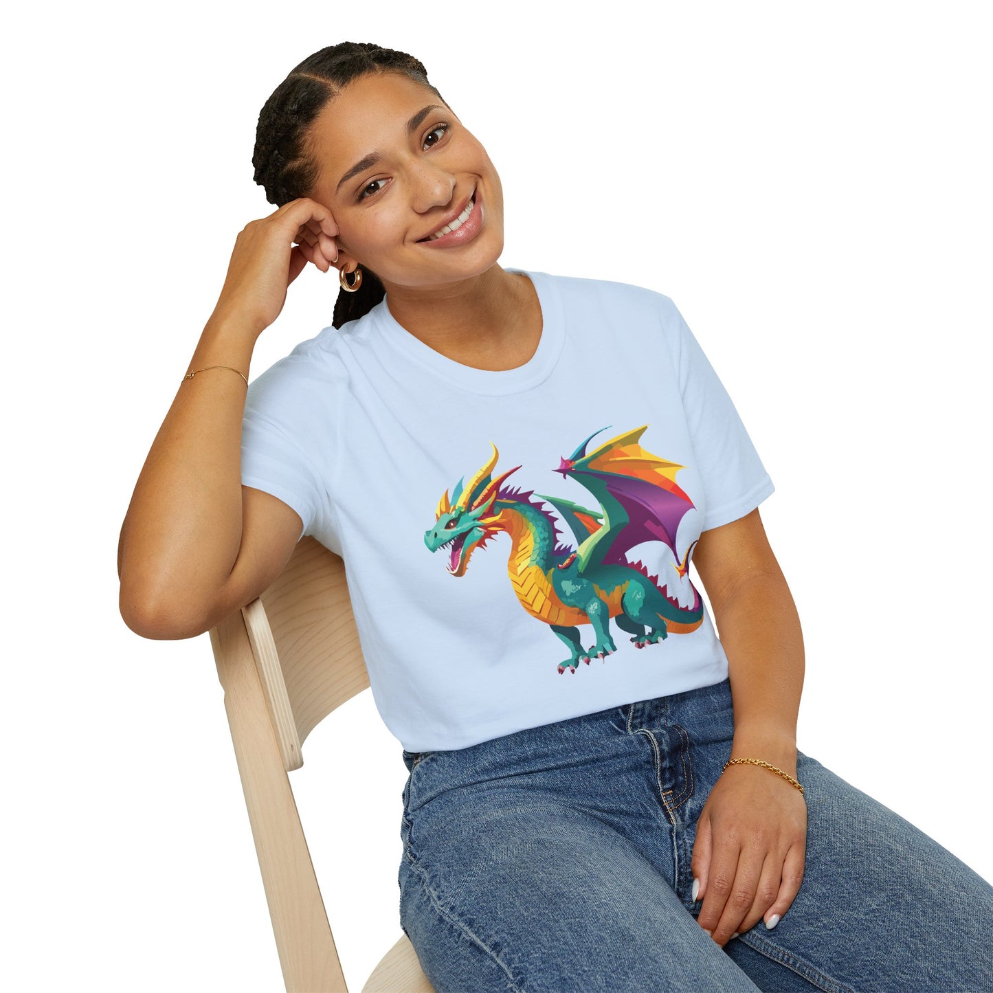 Dragon T Shirt, Dragon Shirt, Shirt with Animals, Animal Shirt