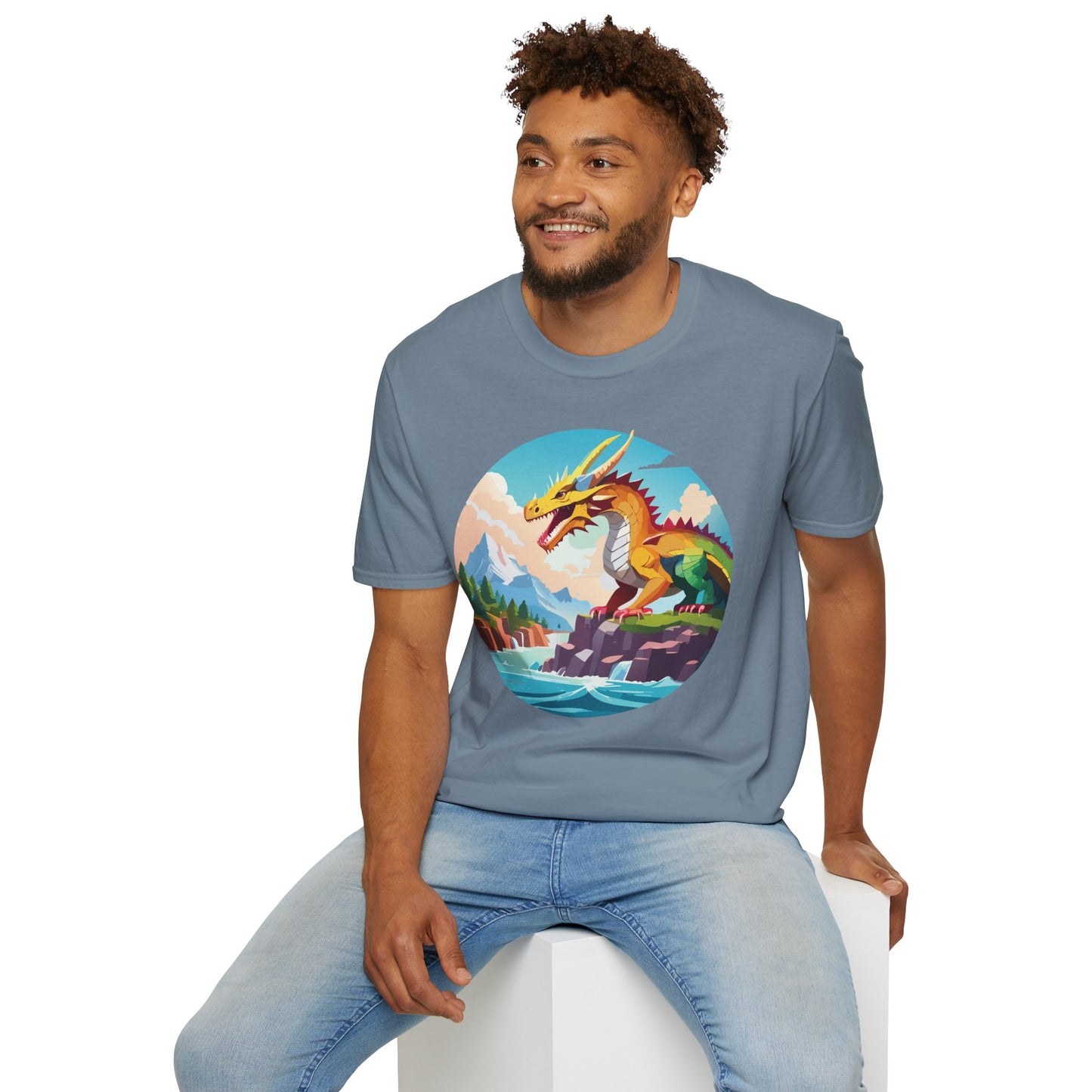 Dragon T Shirt, Dragon Shirt, Shirt with Animals, Animal Shirt