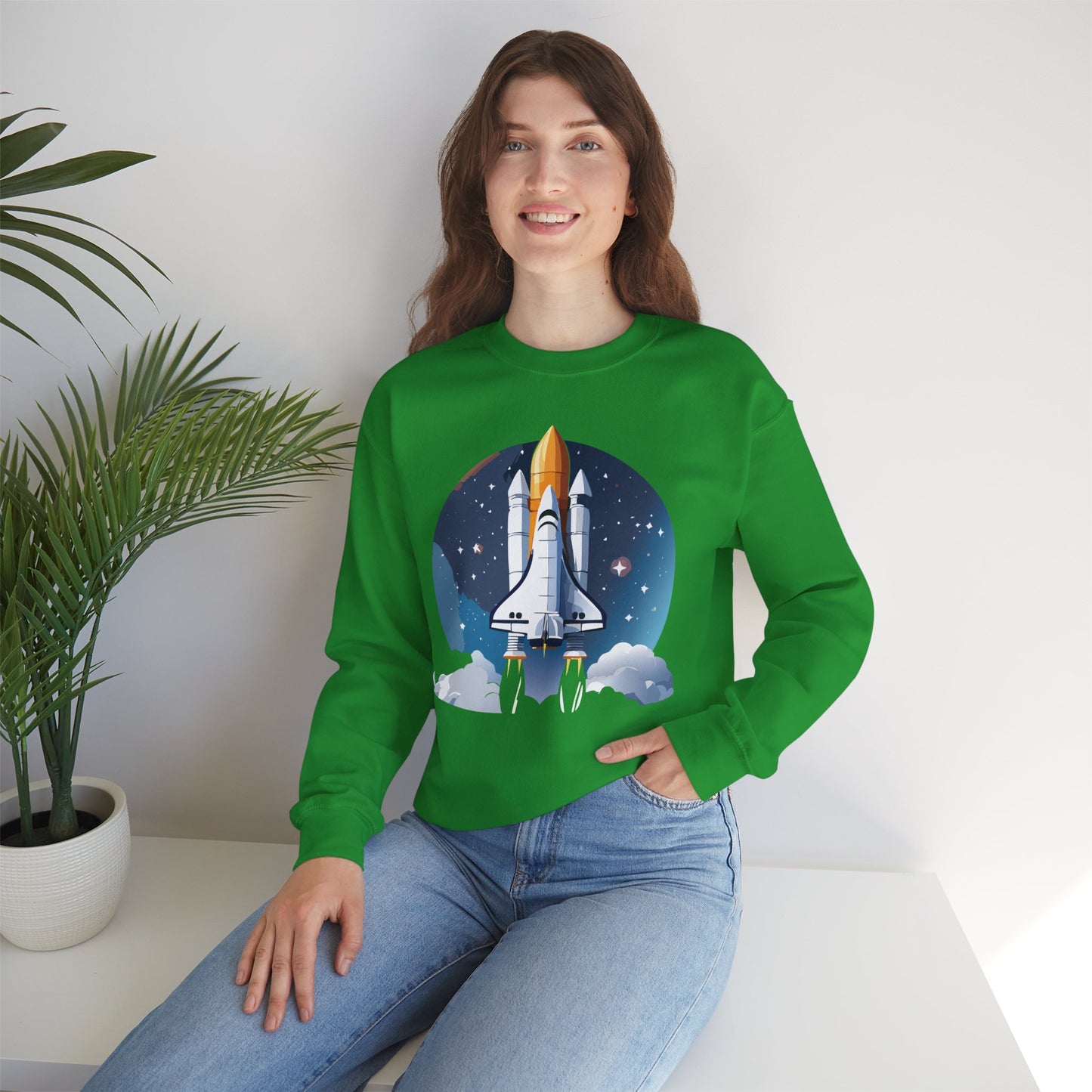 Space Shuttle Sweatshirt, Cosmic Sweatshirt, Astronaut Sweatshirt, Space Cosmic Sweatshirt