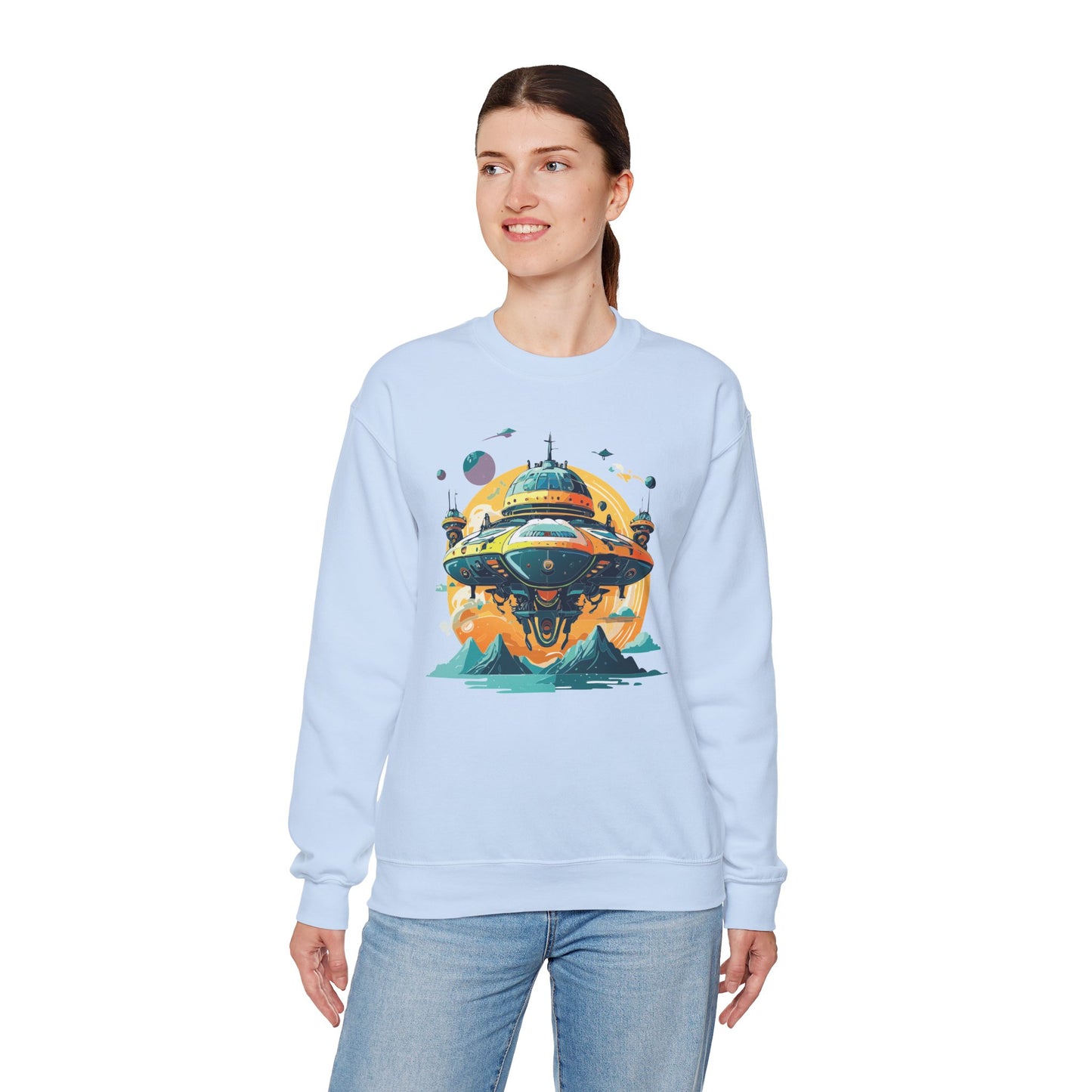 Space Shuttle Sweatshirt, Cosmic Sweatshirt, Astronaut Sweatshirt, Space Cosmic Sweatshirt