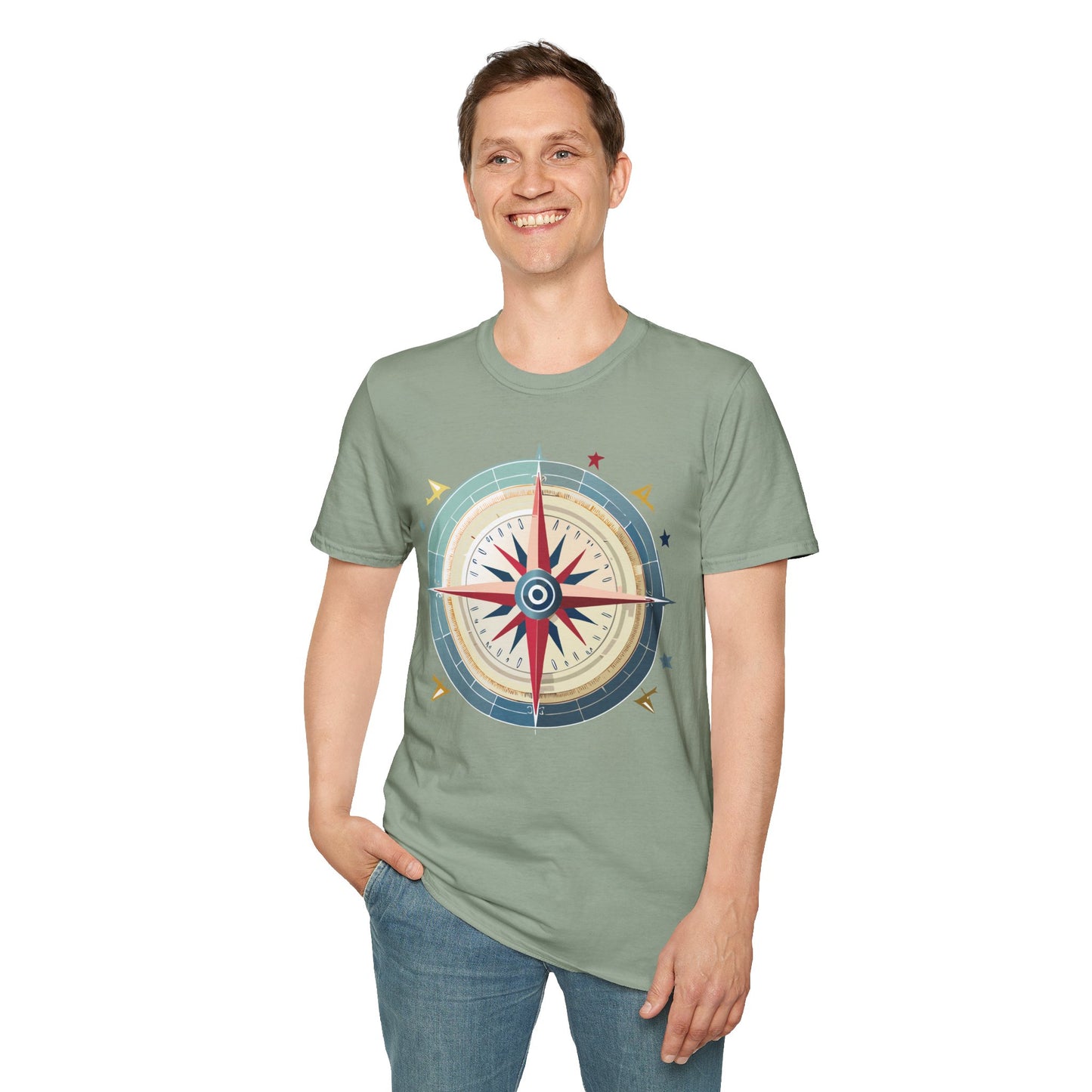 Compass T Shirt, Compass Shirt, Shirt with Compass, Navigator Shirt
