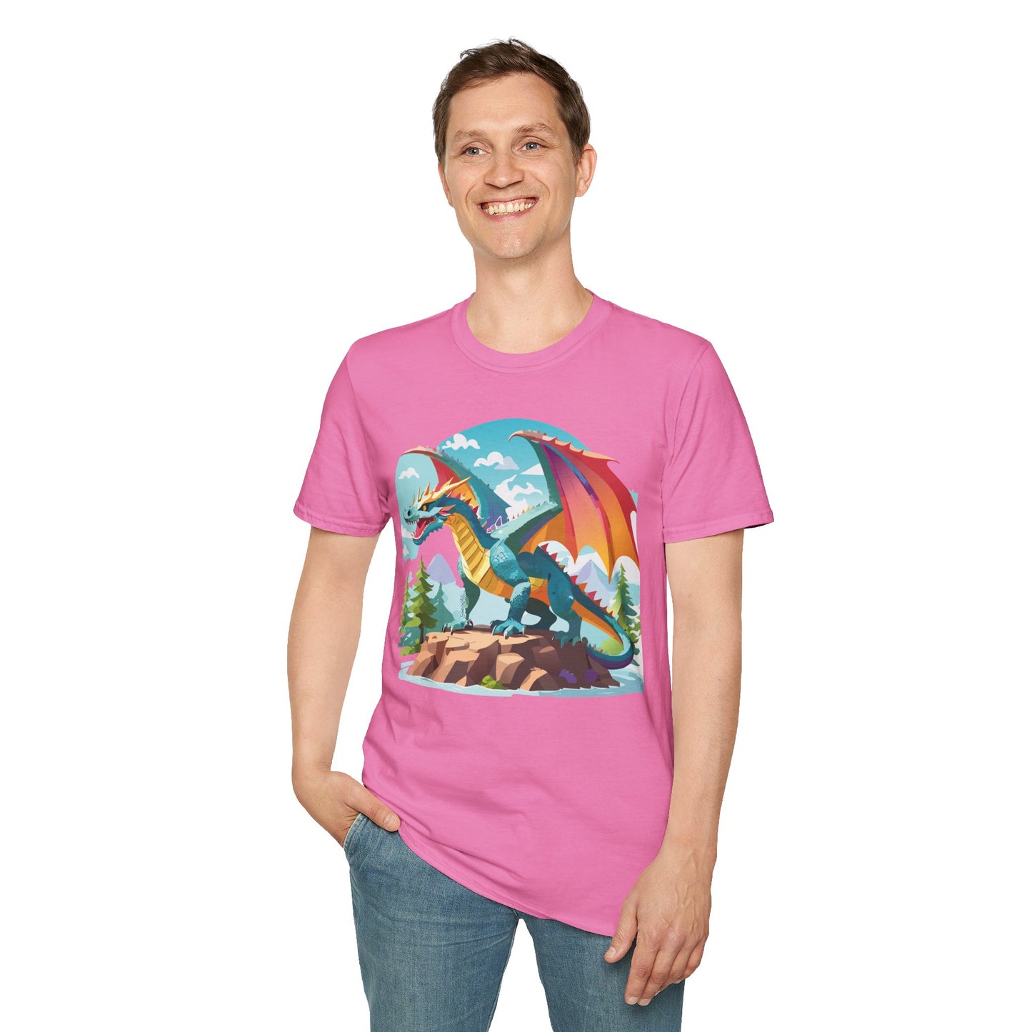 Dragon T Shirt, Dragon Shirt, Shirt with Animals, Animal Shirt