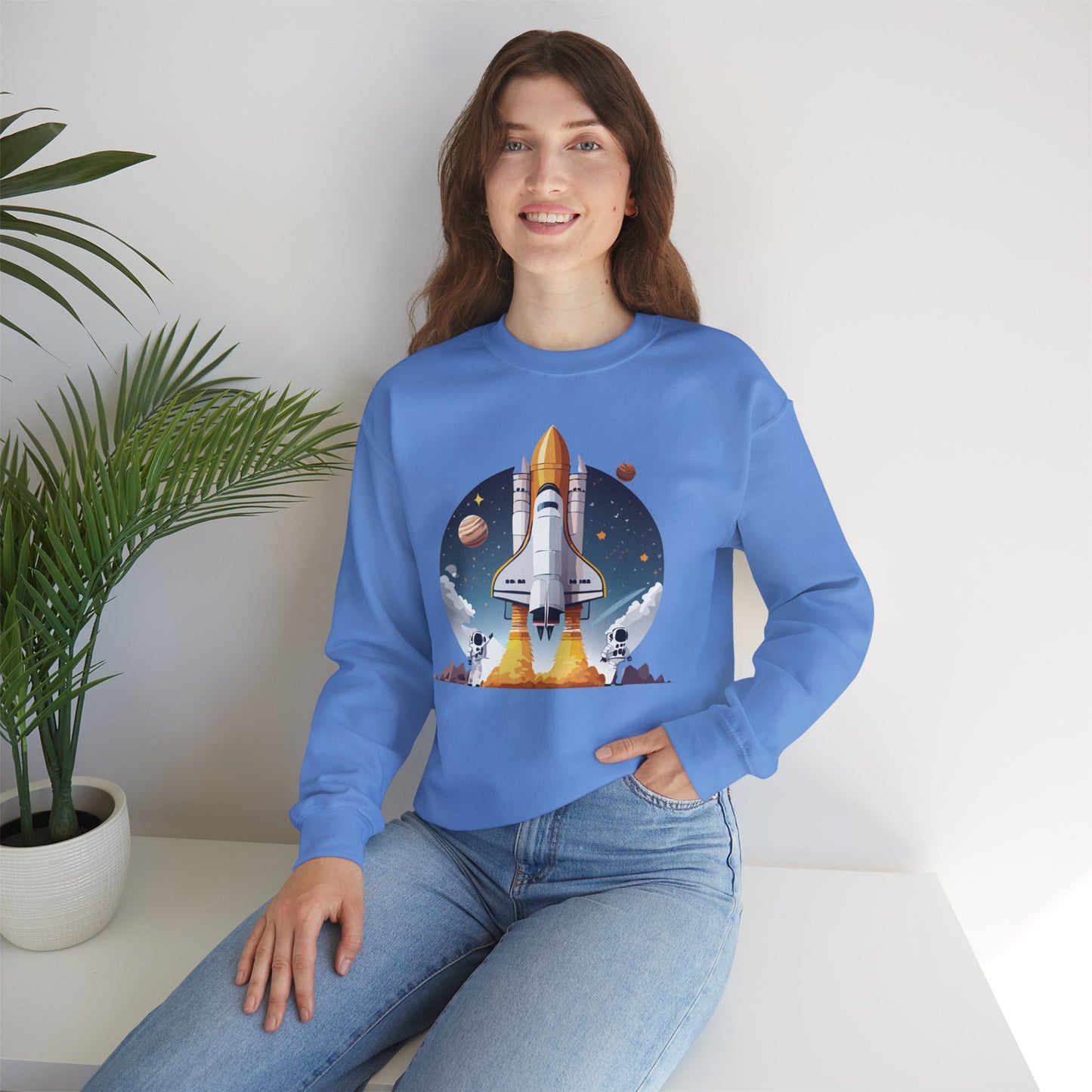 Space Shuttle Sweatshirt, Cosmic Sweatshirt, Astronaut Sweatshirt, Space Cosmic Sweatshirt