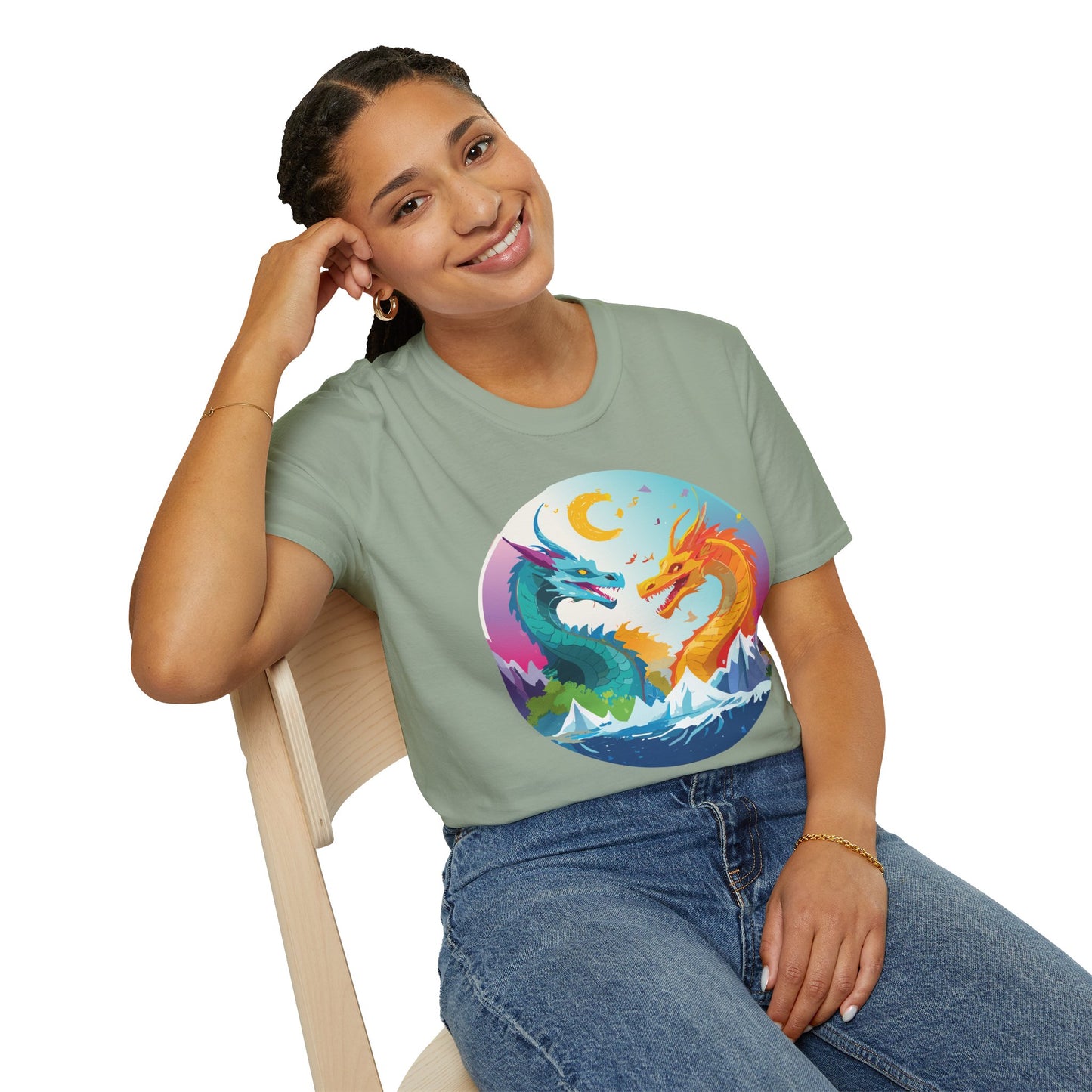 Dragon T Shirt, Dragon Shirt, Shirt with Animals, Animal Shirt