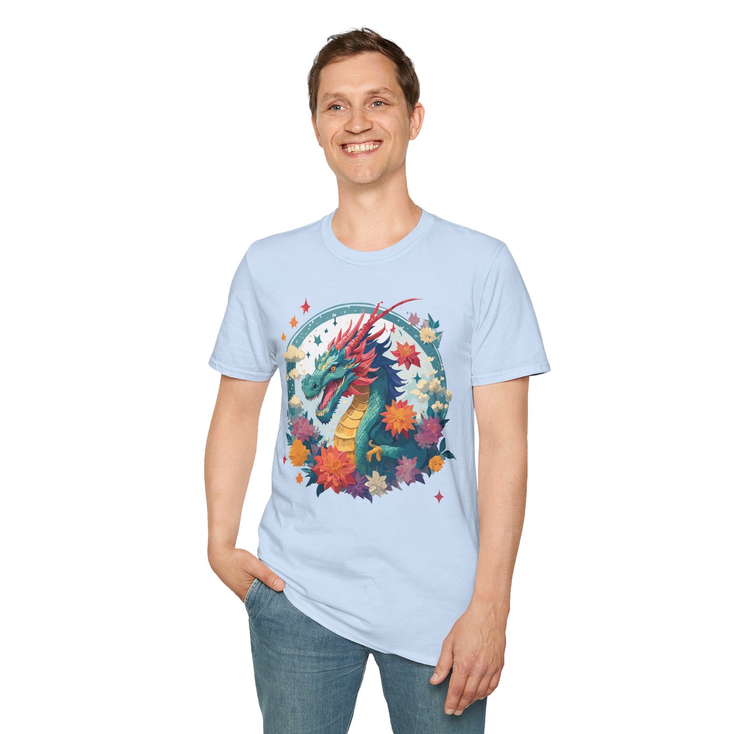 Dragon T Shirt, Dragon Shirt, Shirt with Animals, Animal Shirt