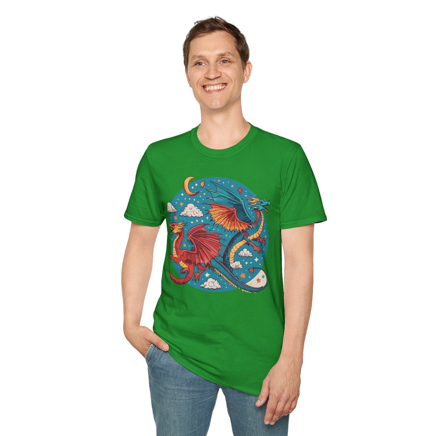 Dragon T Shirt, Dragon Shirt, Shirt with Animals, Animal Shirt
