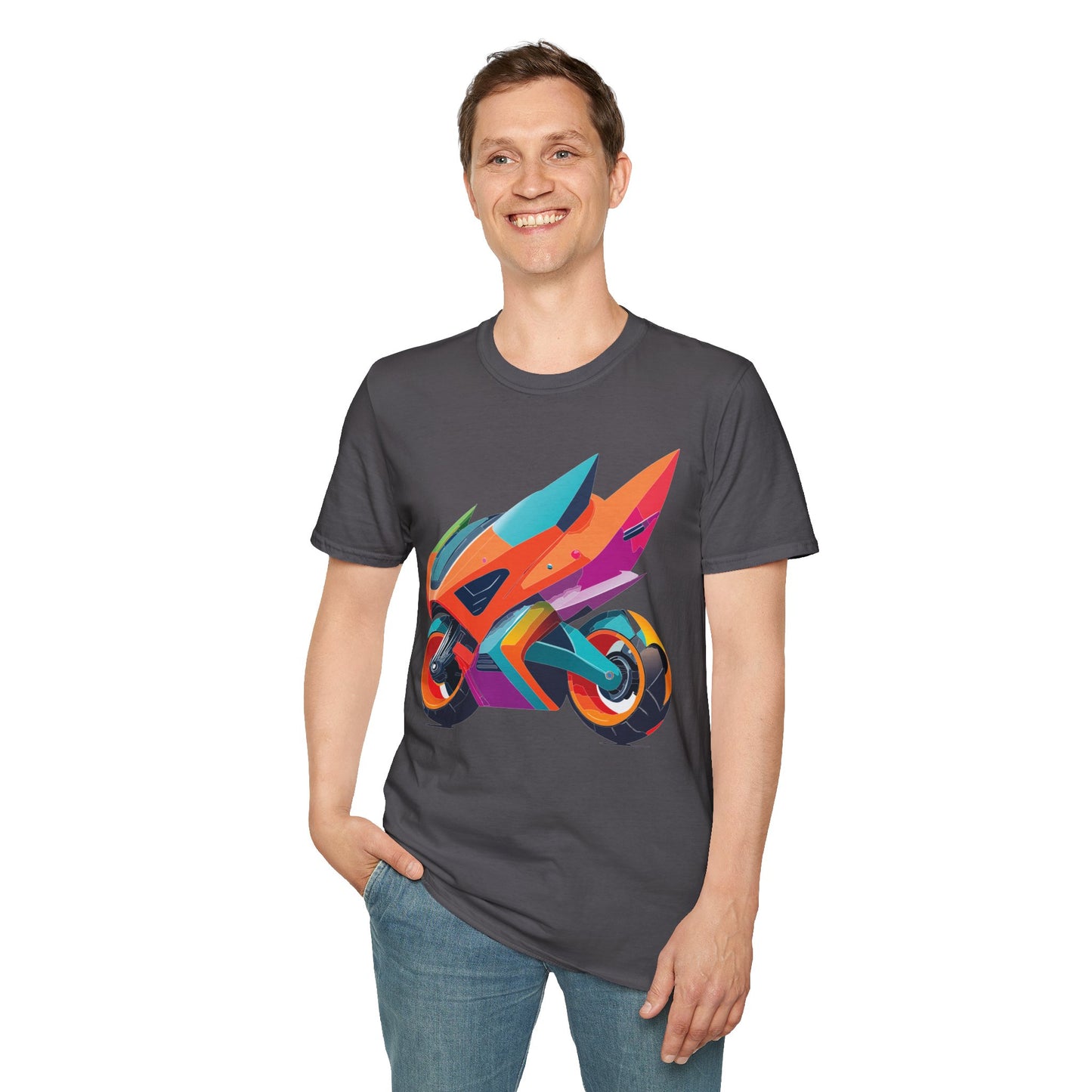 Bike T Shirt, Moto Shirt, Shirt with Motorcycle, MTB T Shirts