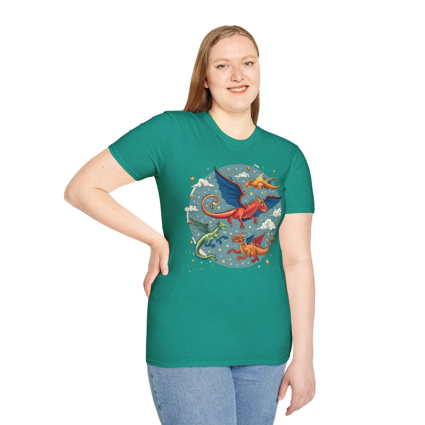 Dragon T Shirt, Dragon Shirt, Shirt with Animals, Animal Shirt