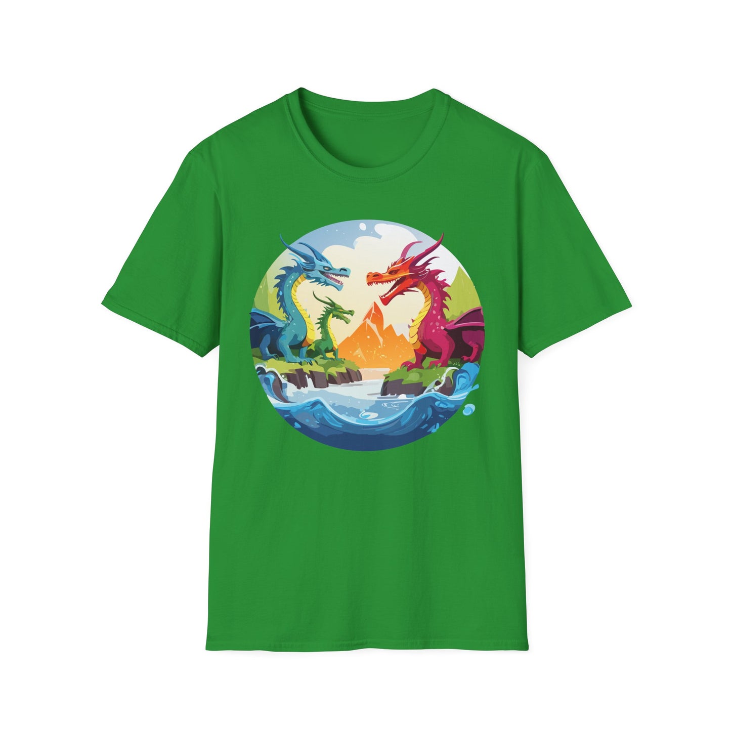 Dragon T Shirt, Dragon Shirt, Shirt with Animals, Animal Shirt