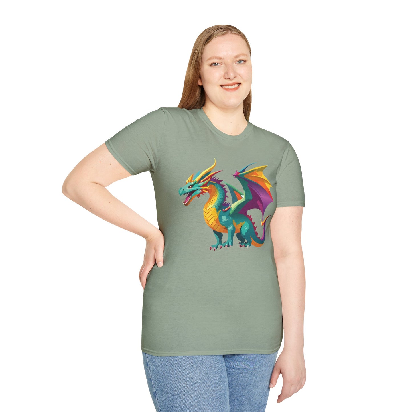 Dragon T Shirt, Dragon Shirt, Shirt with Animals, Animal Shirt