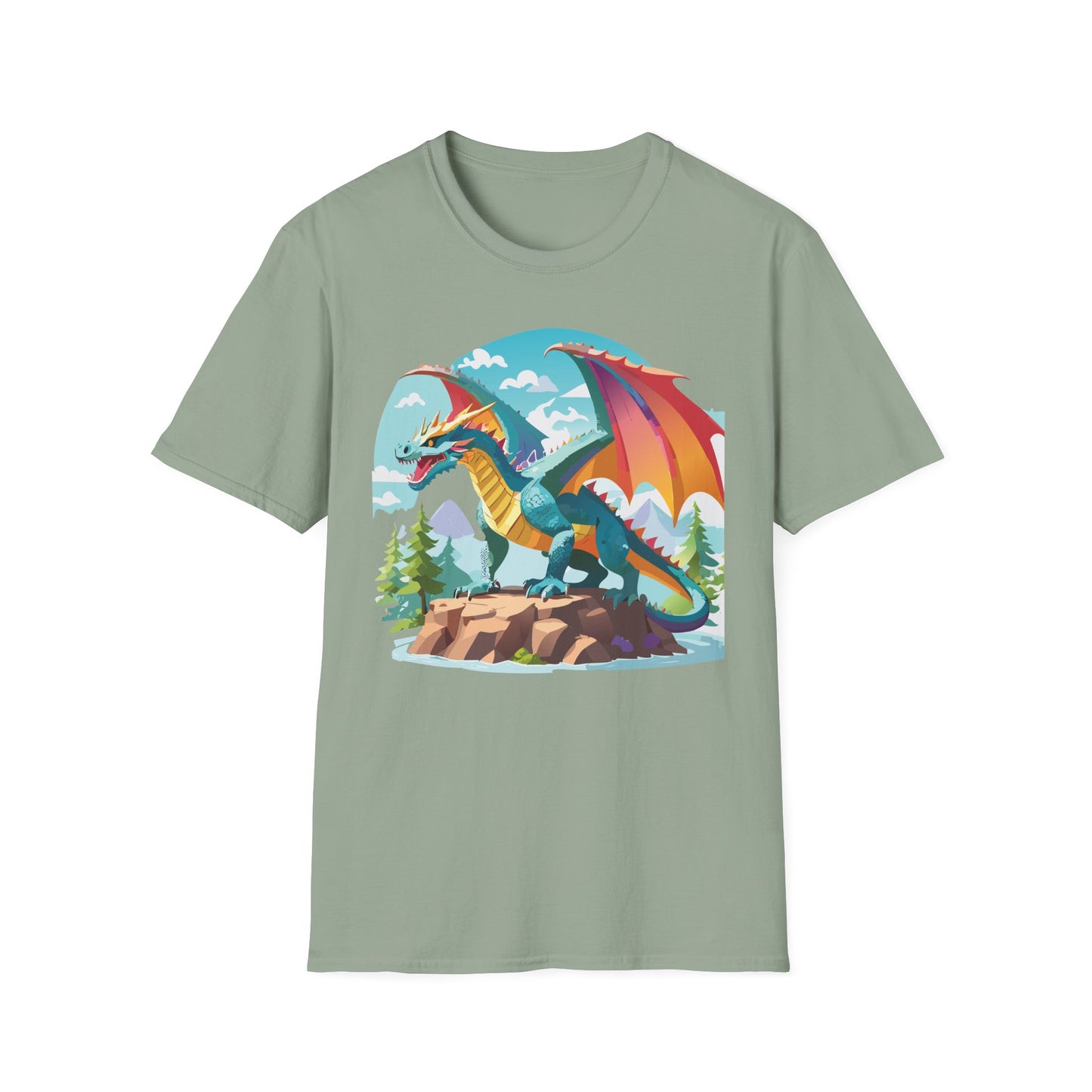 Dragon T Shirt, Dragon Shirt, Shirt with Animals, Animal Shirt