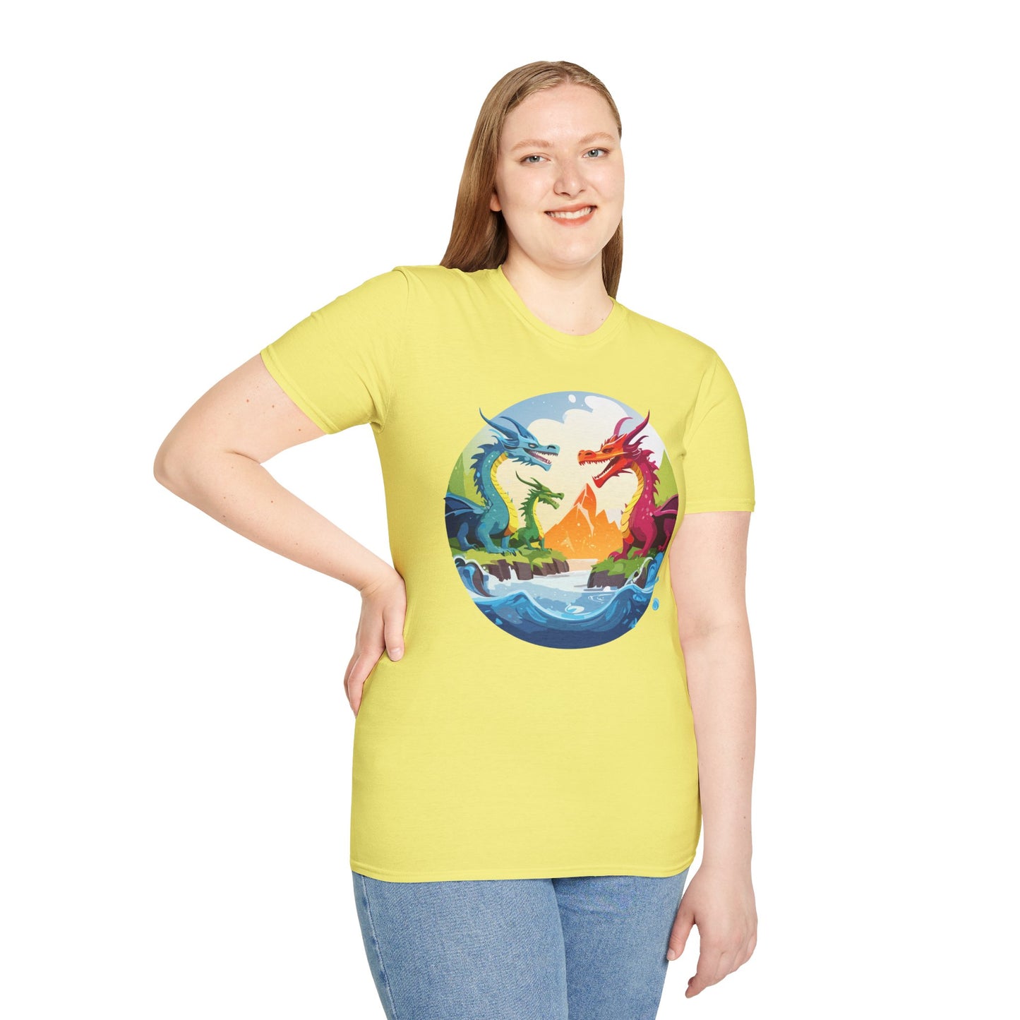 Dragon T Shirt, Dragon Shirt, Shirt with Animals, Animal Shirt