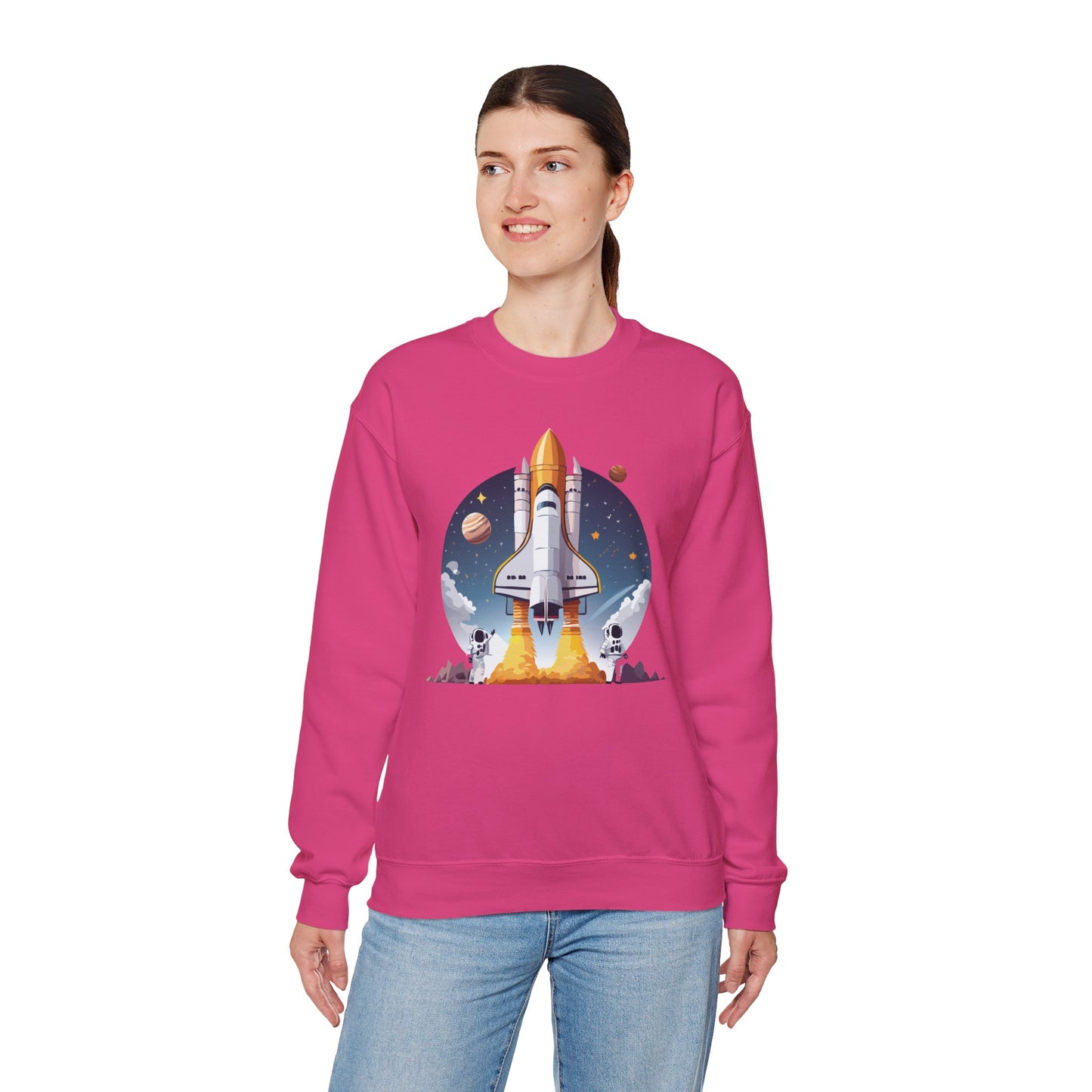 Space Shuttle Sweatshirt, Cosmic Sweatshirt, Astronaut Sweatshirt, Space Cosmic Sweatshirt