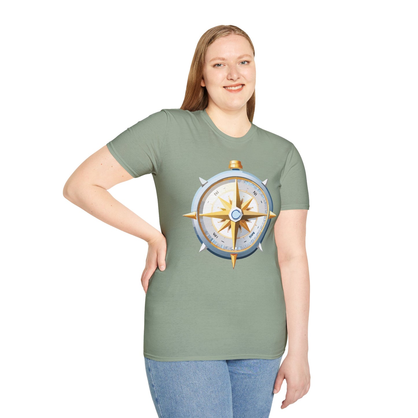 Compass T Shirt, Compass Shirt, Shirt with Compass, Navigator Shirt