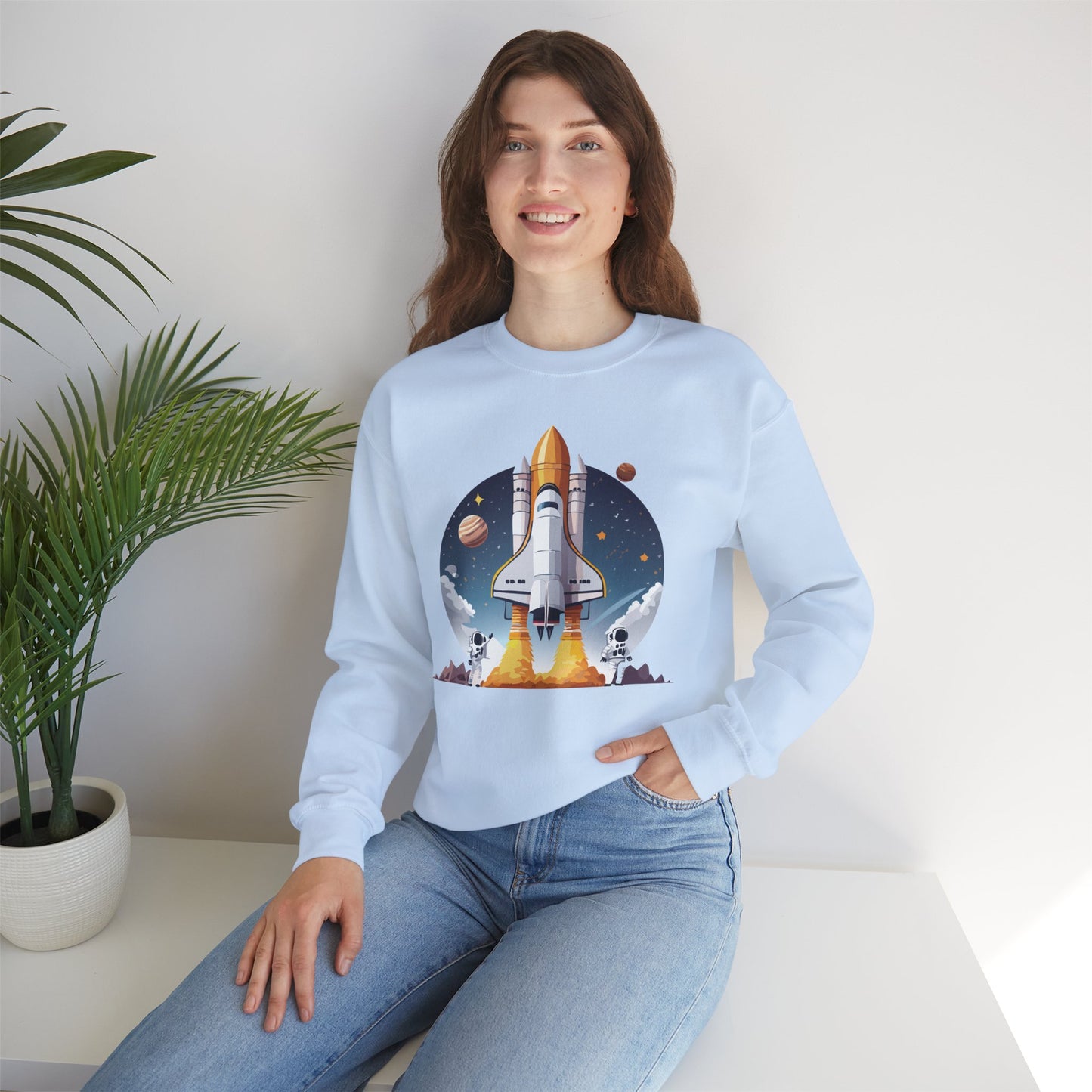 Space Shuttle Sweatshirt, Cosmic Sweatshirt, Astronaut Sweatshirt, Space Cosmic Sweatshirt
