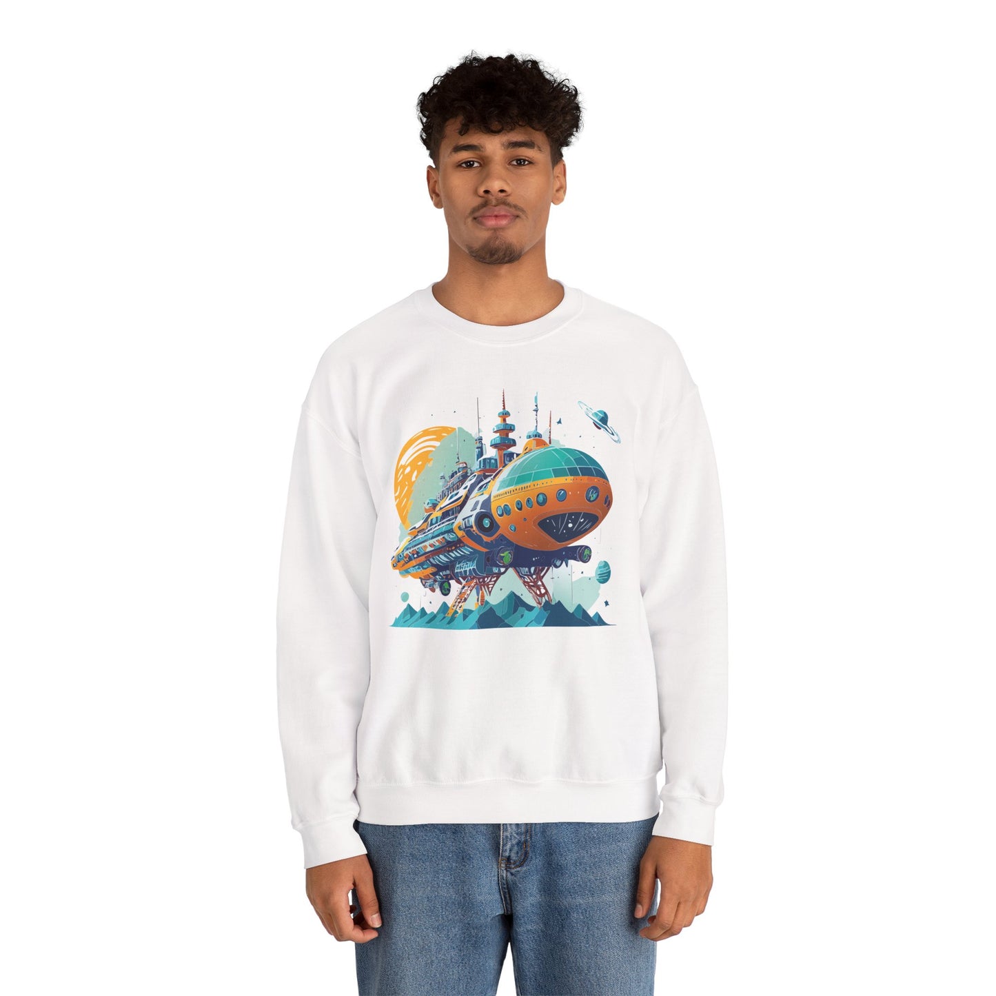 Space Shuttle Sweatshirt, Cosmic Sweatshirt, Astronaut Sweatshirt, Space Cosmic Sweatshirt