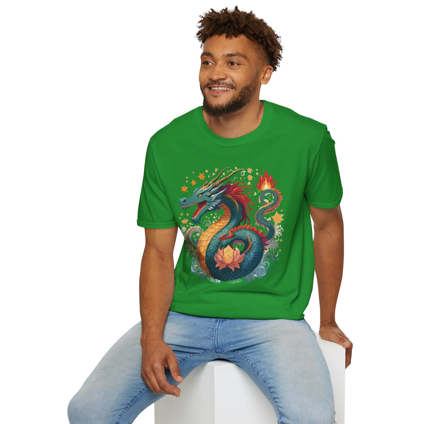 Dragon T Shirt, Dragon Shirt, Shirt with Animals, Animal Shirt