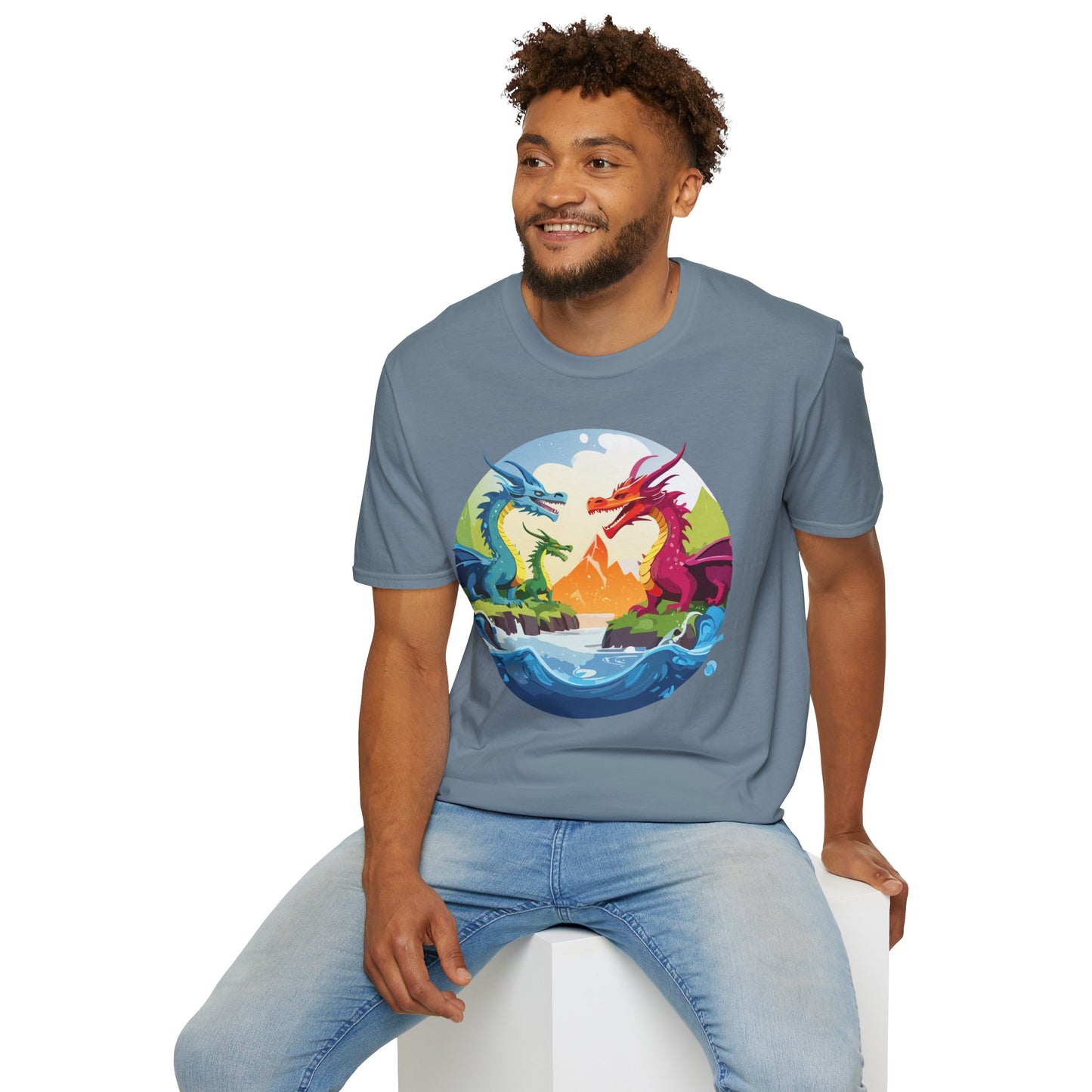 Dragon T Shirt, Dragon Shirt, Shirt with Animals, Animal Shirt