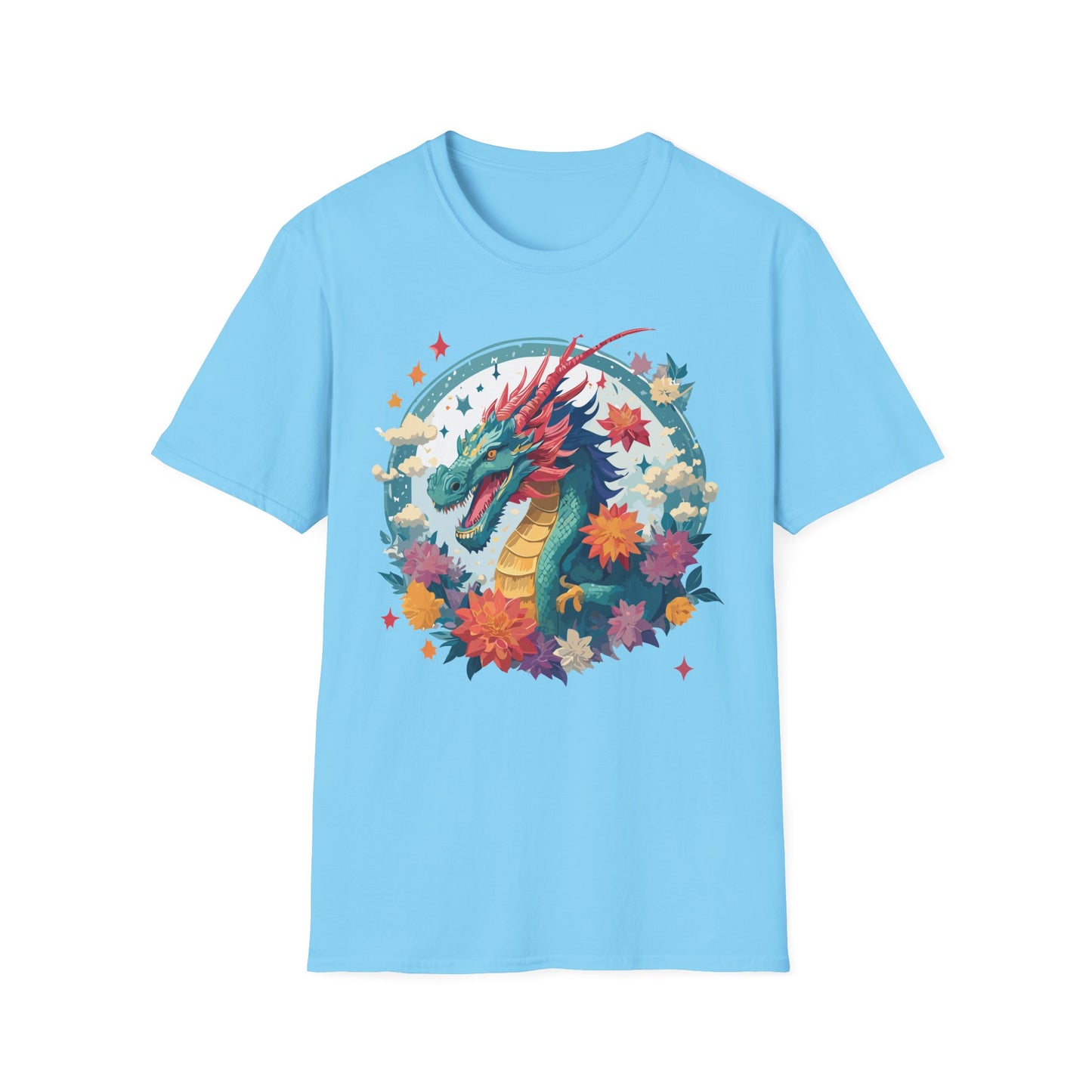 Dragon T Shirt, Dragon Shirt, Shirt with Animals, Animal Shirt