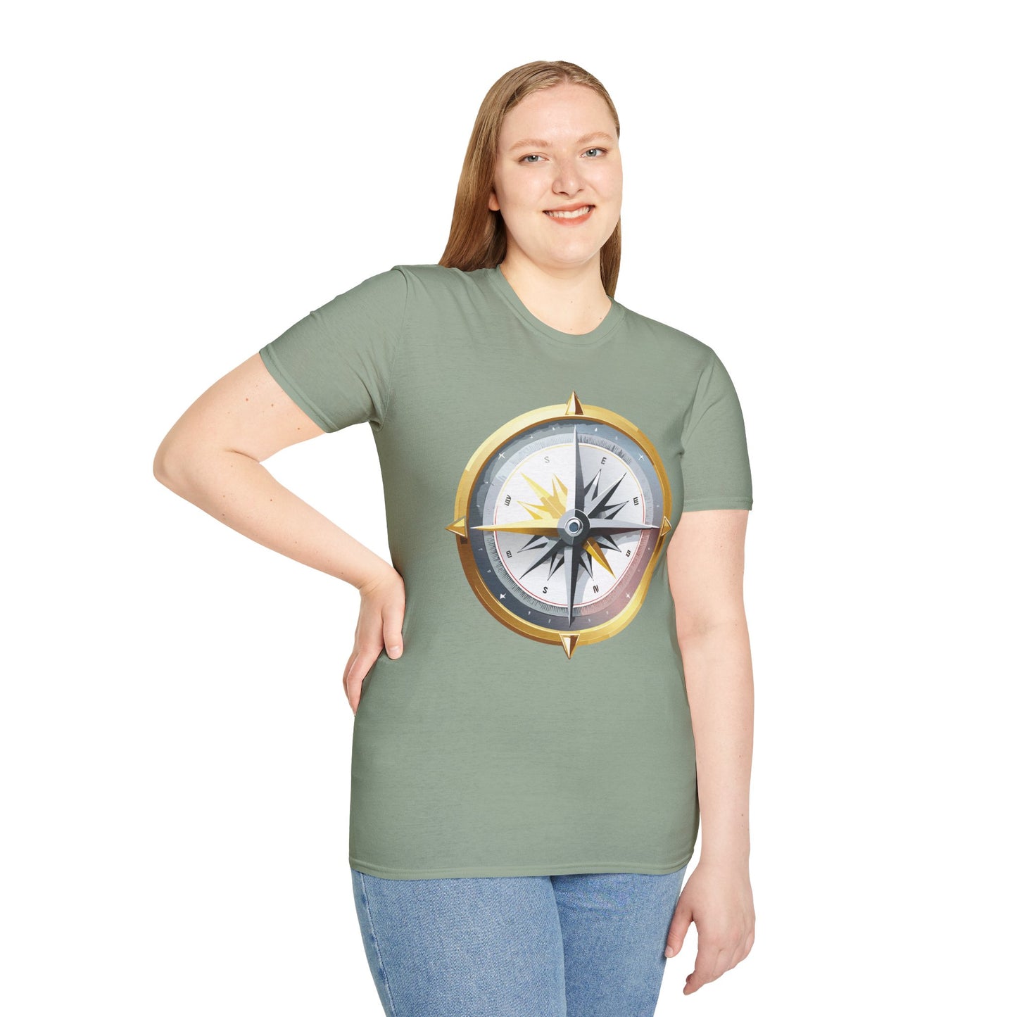 Compass T Shirt, Compass Shirt, Shirt with Compass, Navigator Shirt