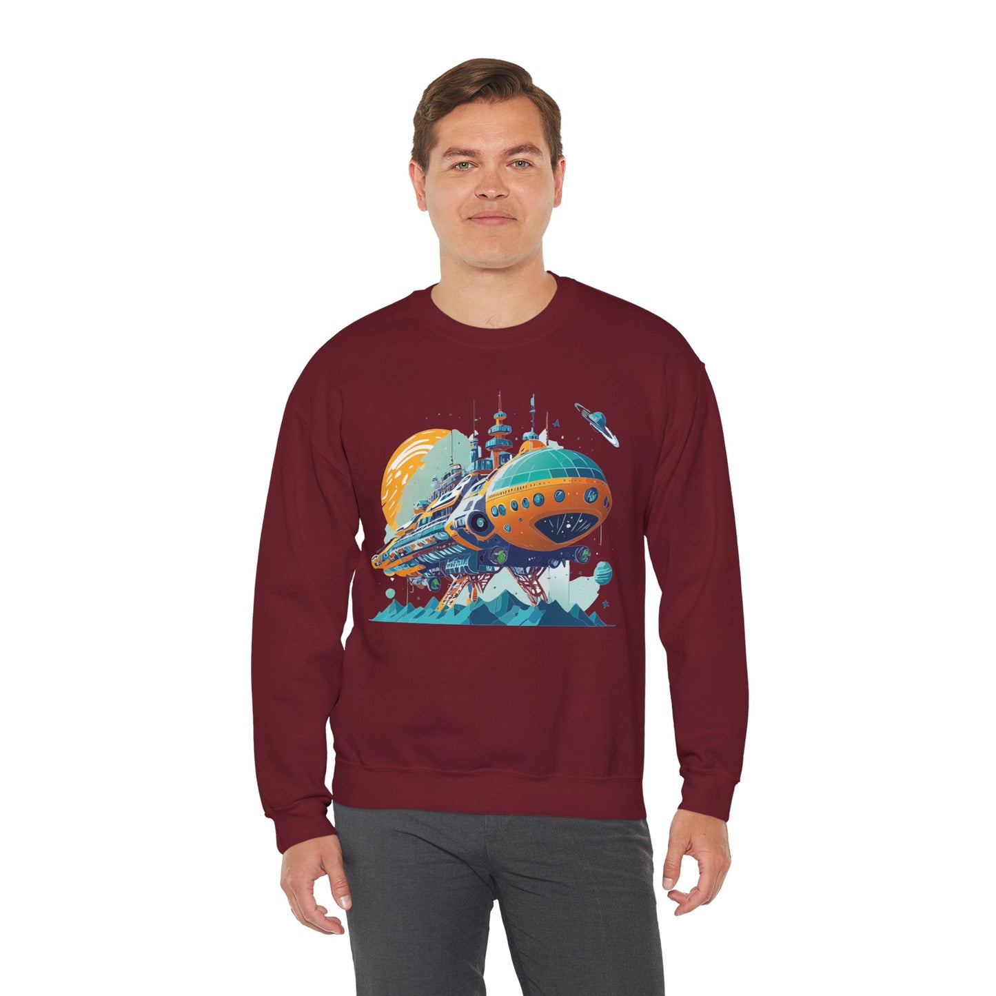 Space Shuttle Sweatshirt, Cosmic Sweatshirt, Astronaut Sweatshirt, Space Cosmic Sweatshirt