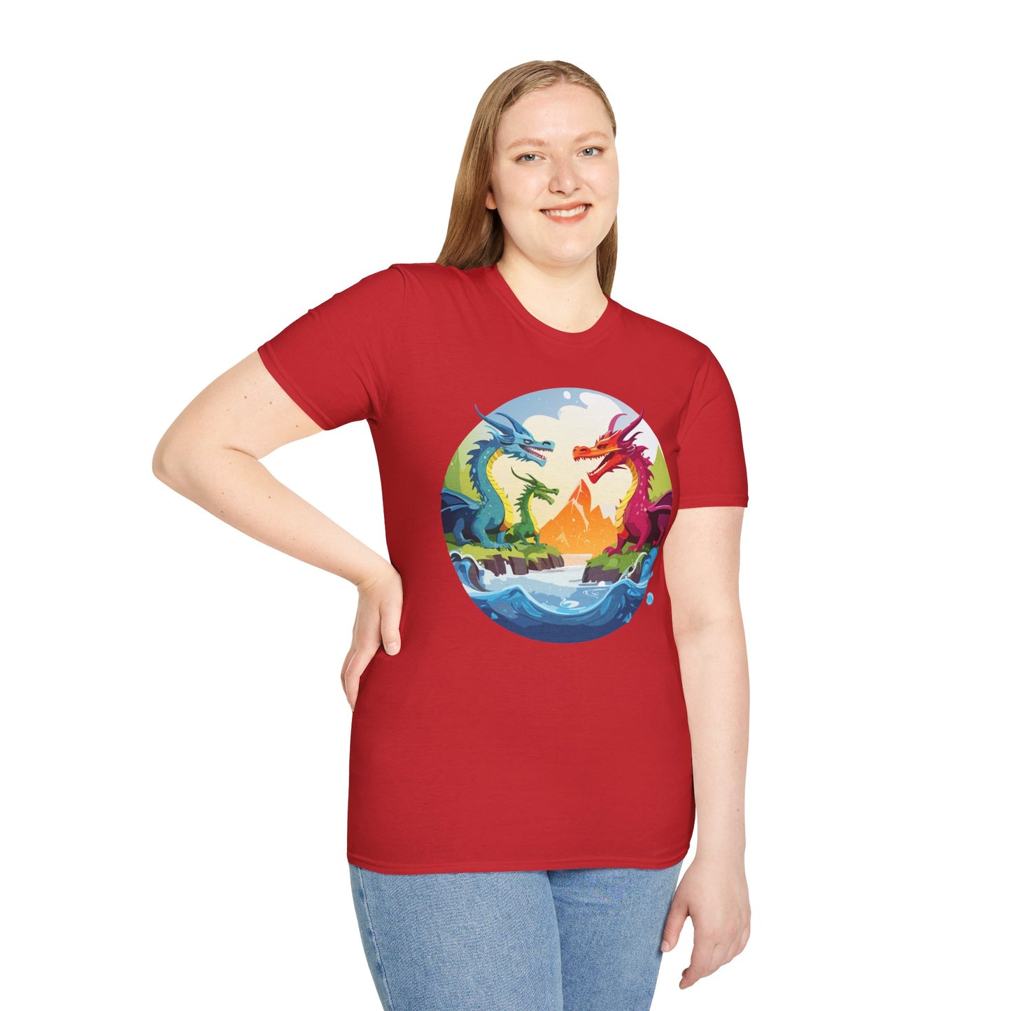 Dragon T Shirt, Dragon Shirt, Shirt with Animals, Animal Shirt