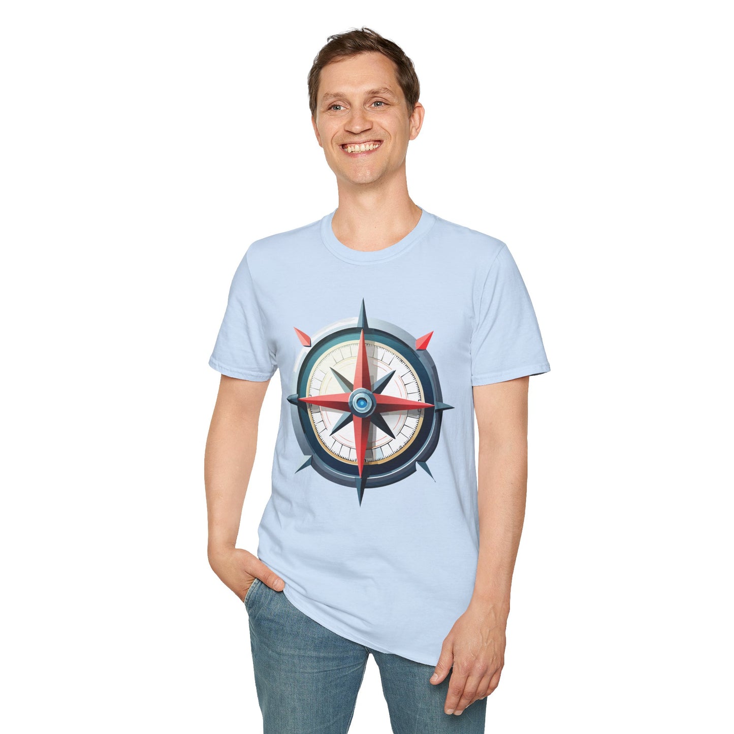 Compass T Shirt, Compass Shirt, Shirt with Compass, Navigator Shirt