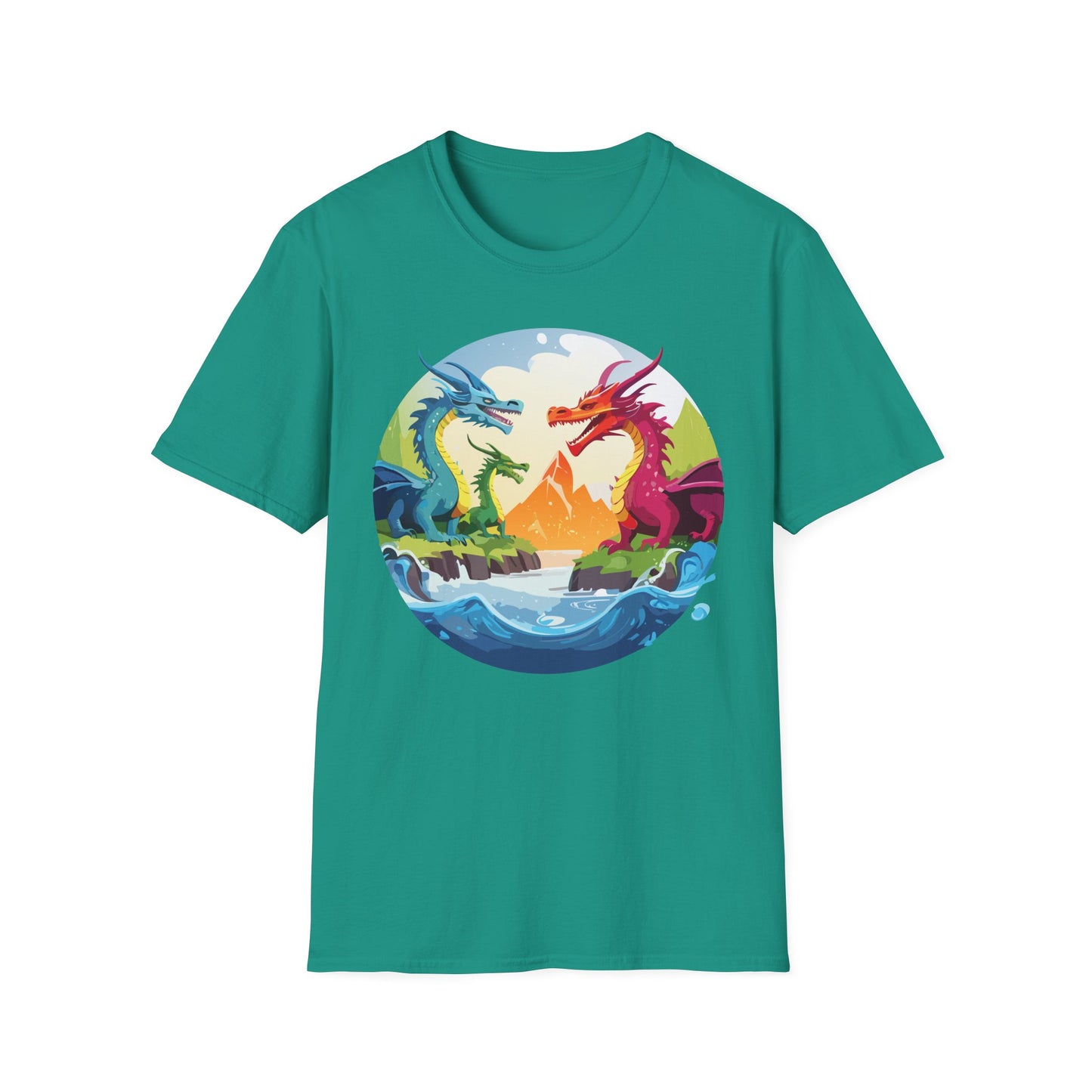 Dragon T Shirt, Dragon Shirt, Shirt with Animals, Animal Shirt