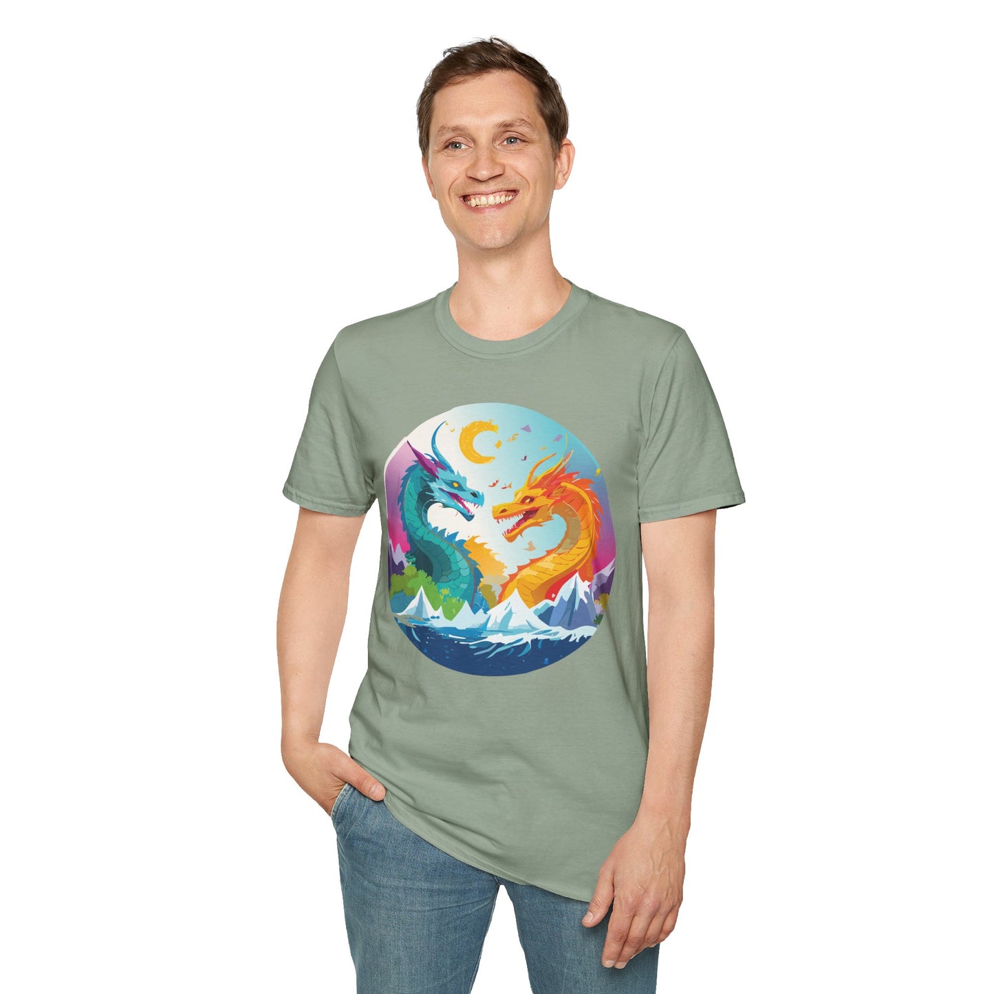 Dragon T Shirt, Dragon Shirt, Shirt with Animals, Animal Shirt