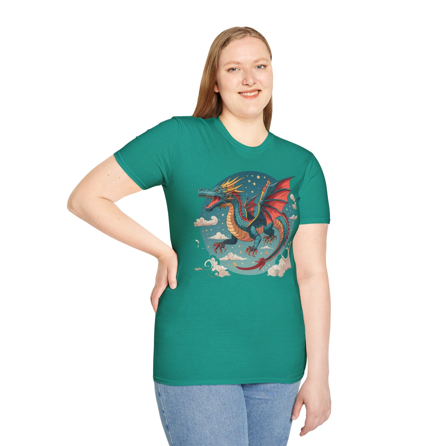 Dragon T Shirt, Dragon Shirt, Shirt with Animals, Animal Shirt