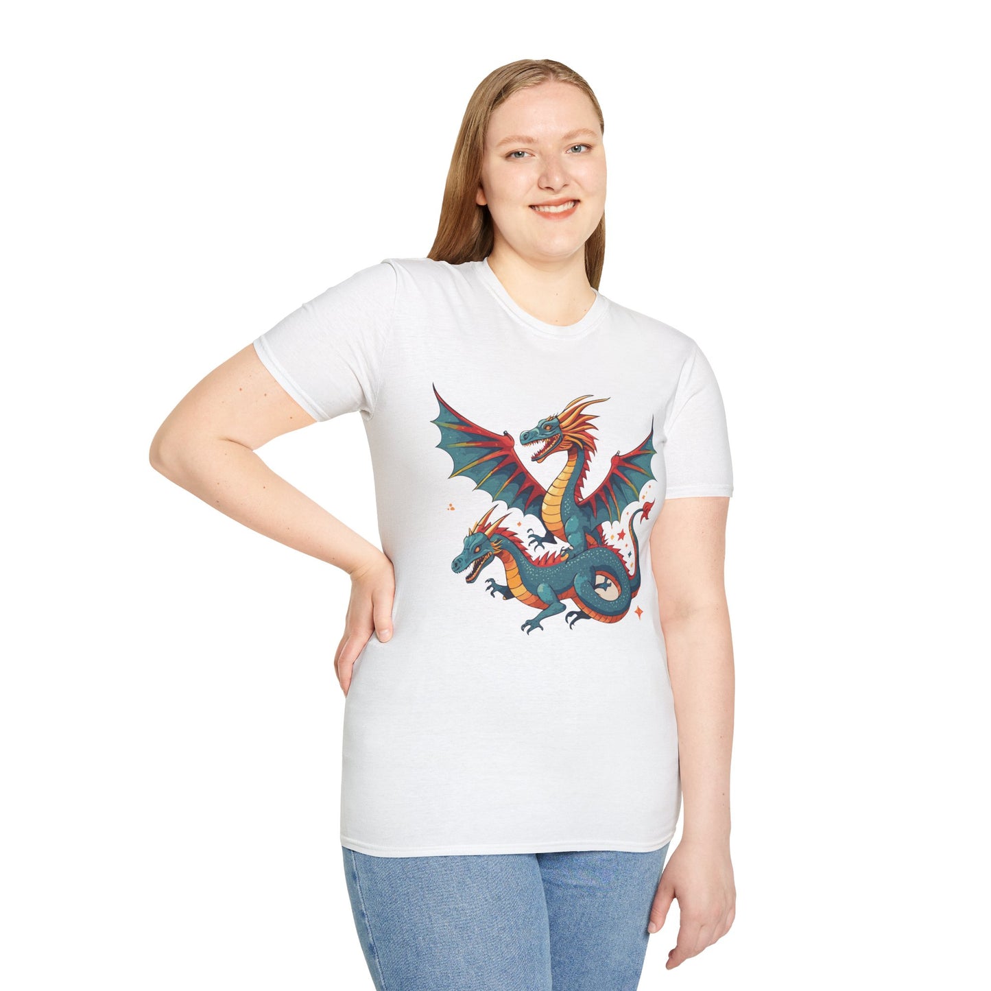 Dragon T Shirt, Dragon Shirt, Shirt with Animals, Animal Shirt