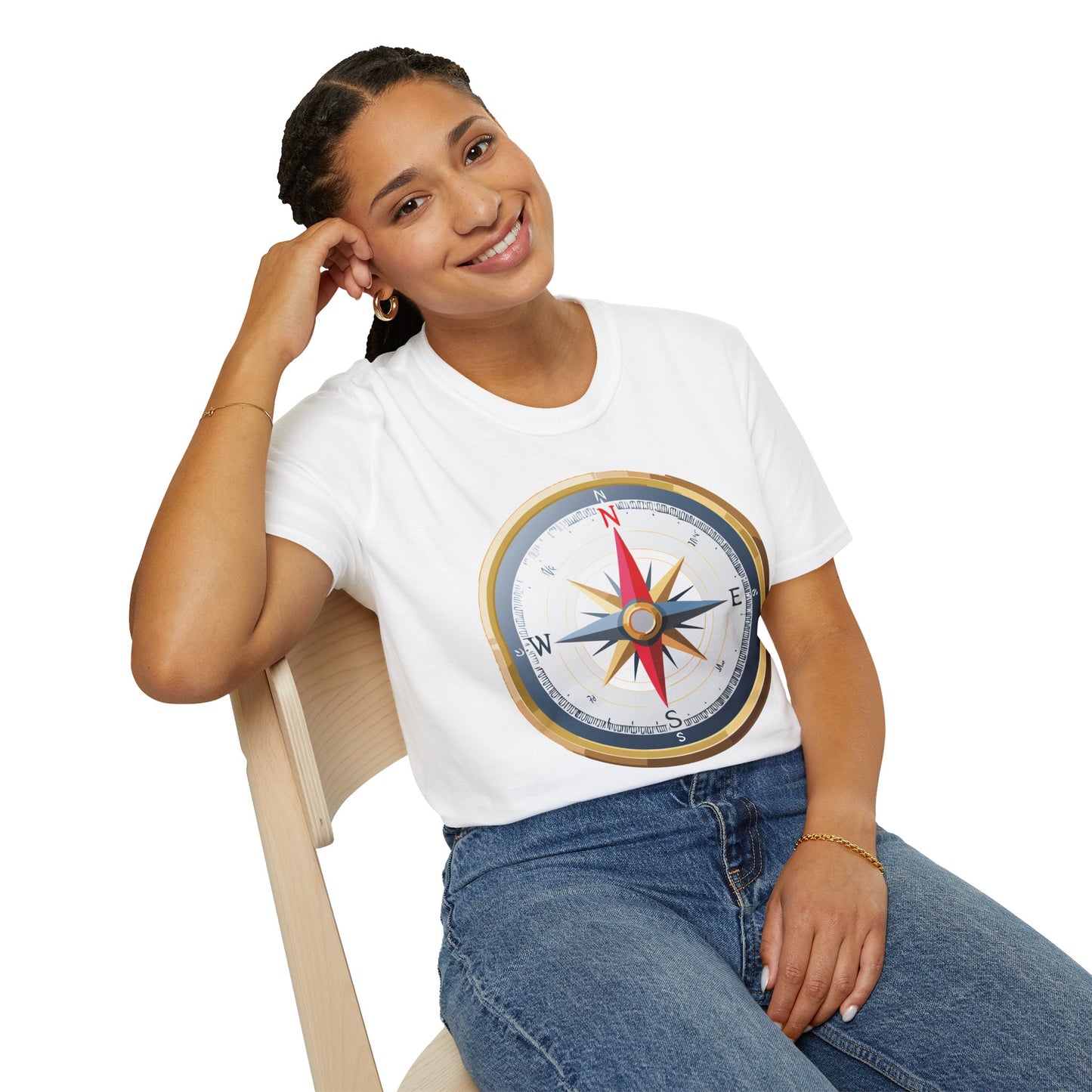 Compass T Shirt, Compass Shirt, Shirt with Compass, Navigator Shirt