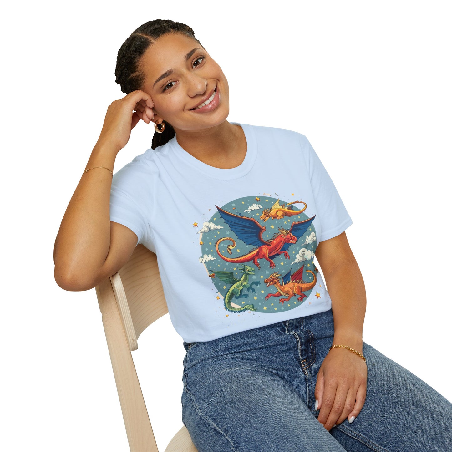 Dragon T Shirt, Dragon Shirt, Shirt with Animals, Animal Shirt