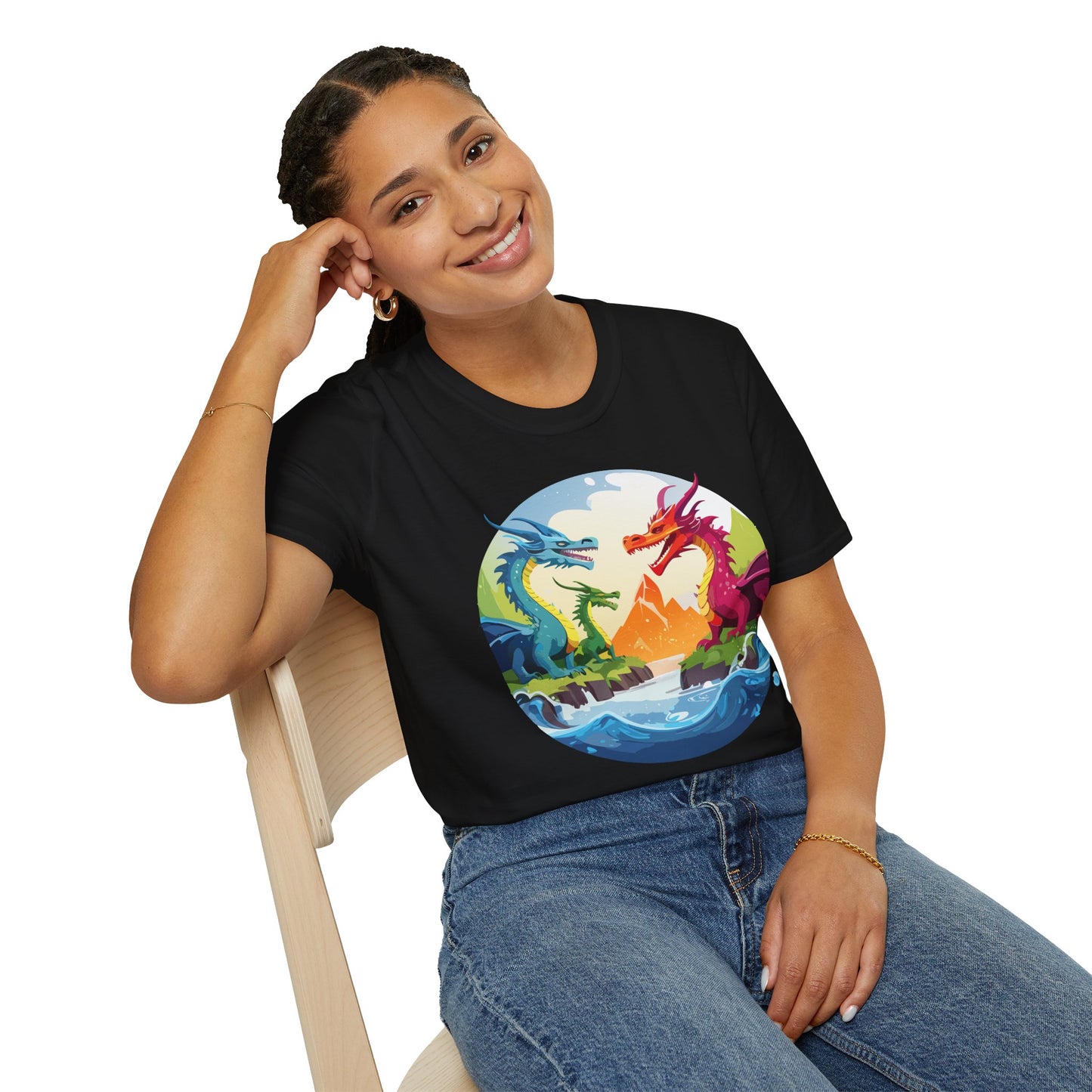 Dragon T Shirt, Dragon Shirt, Shirt with Animals, Animal Shirt