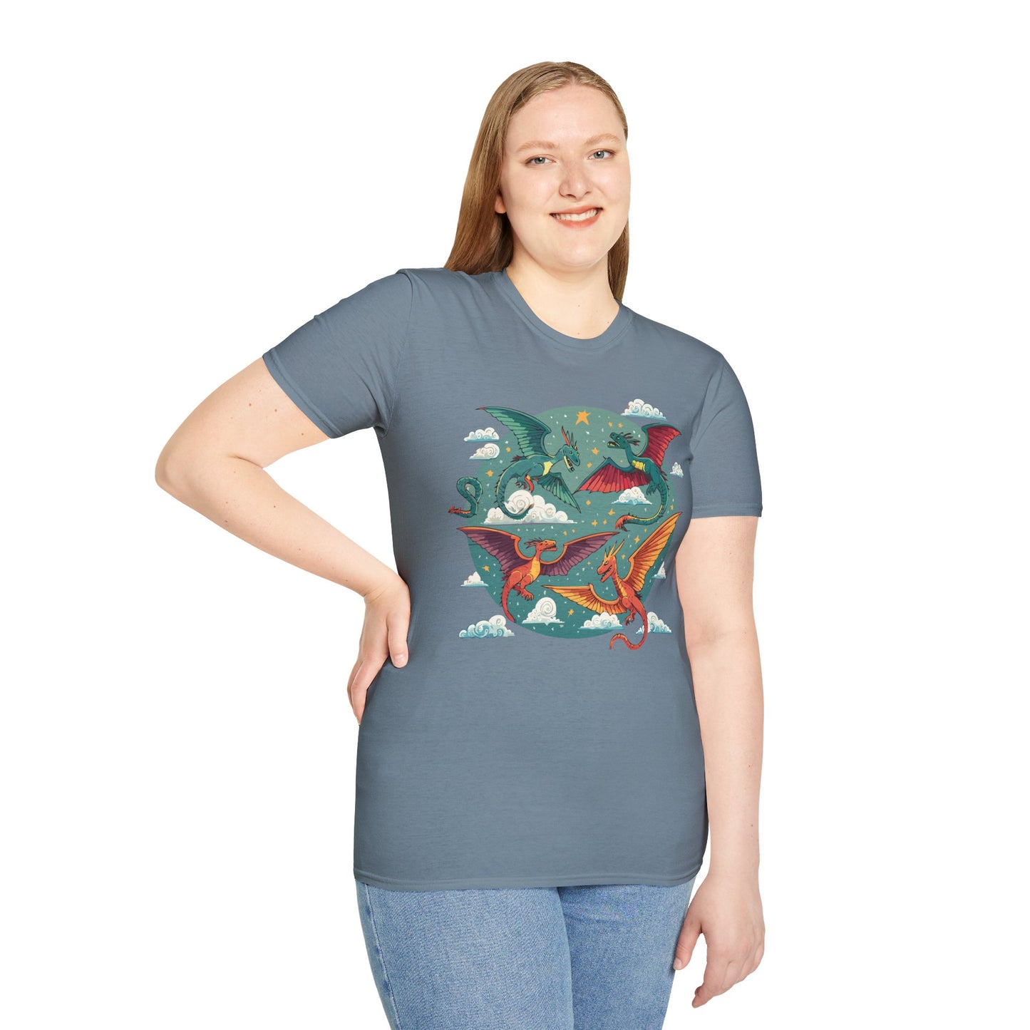 Dragon T Shirt, Dragon Shirt, Shirt with Animals, Animal Shirt