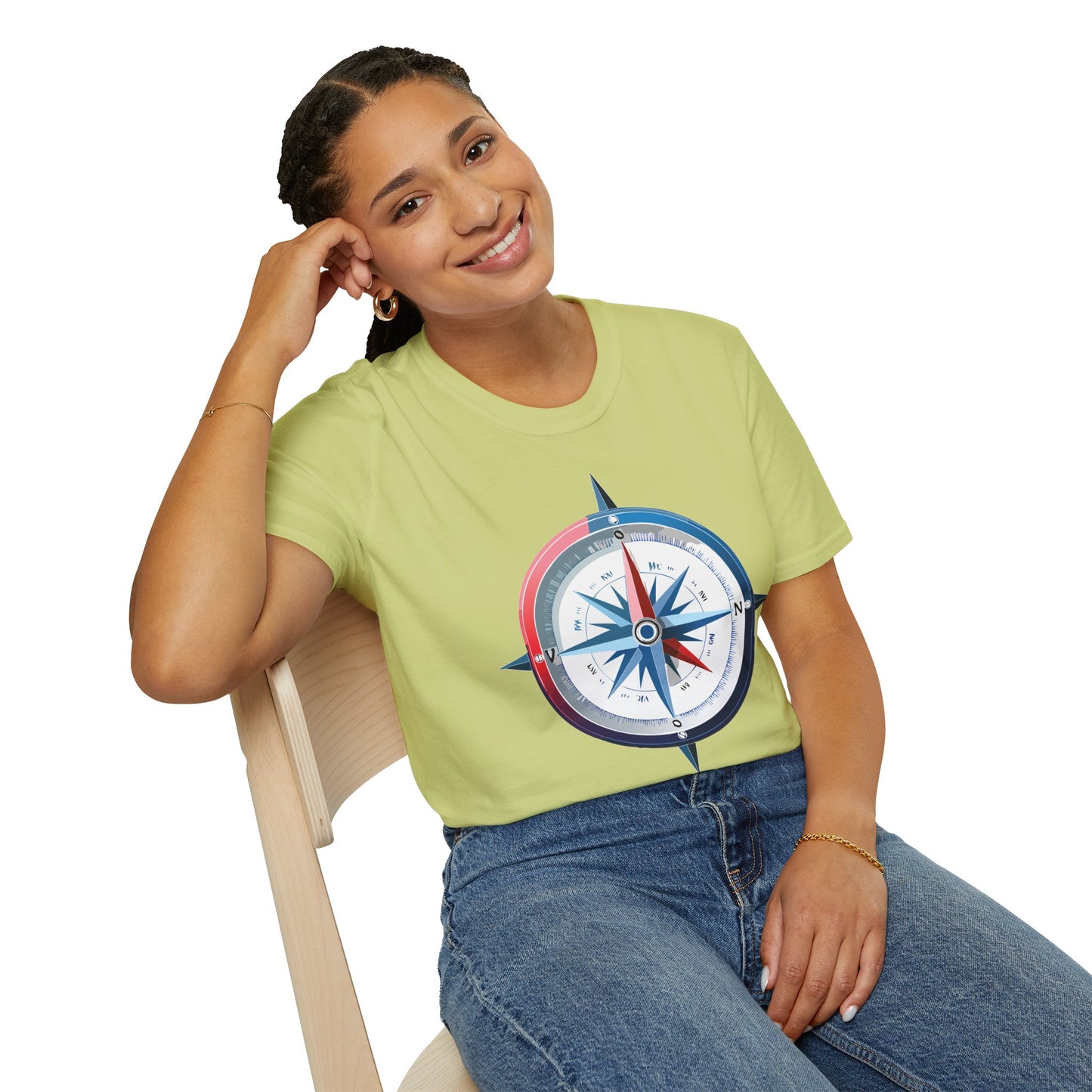 Compass T Shirt, Compass Shirt, Shirt with Compass, Navigator Shirt