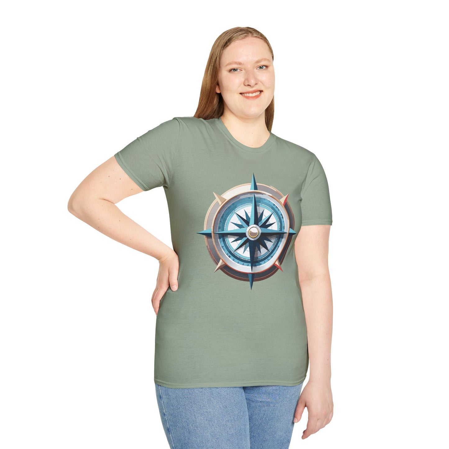 Compass T Shirt, Compass Shirt, Shirt with Compass, Navigator Shirt