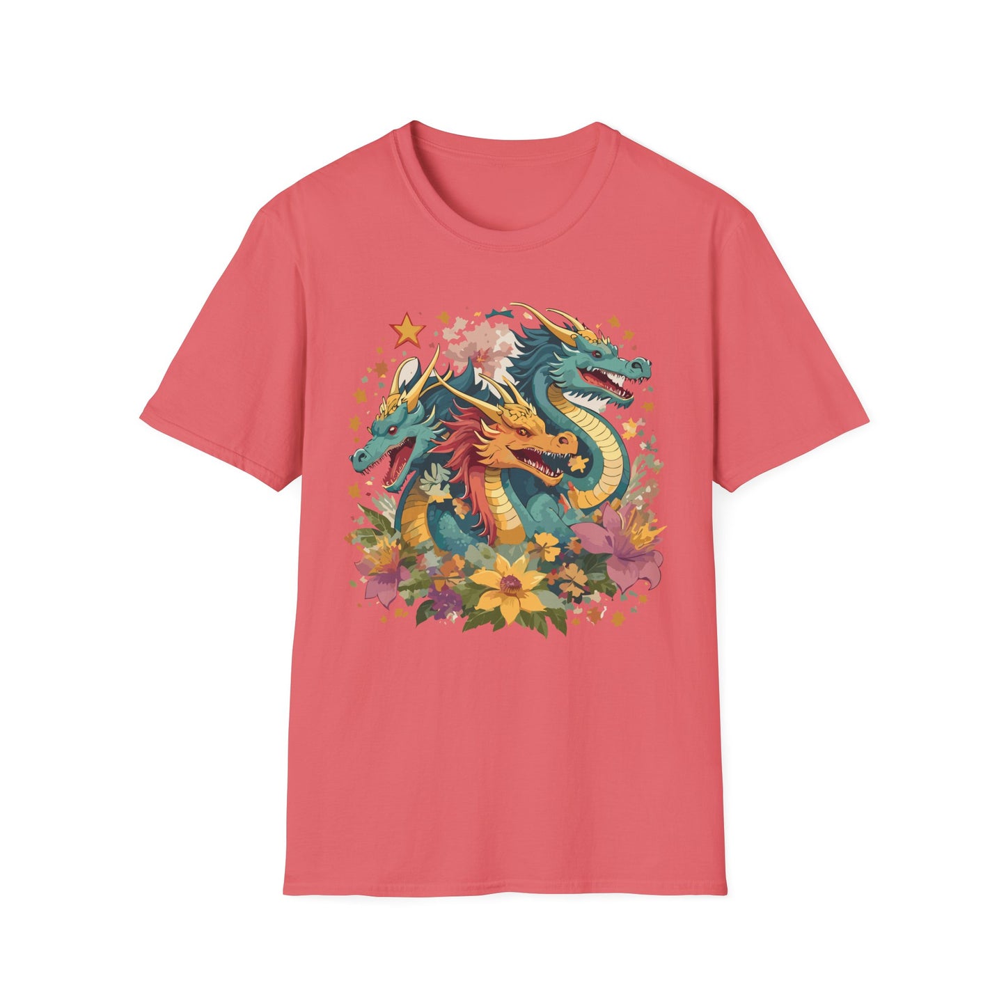 Dragon T Shirt, Dragon Shirt, Shirt with Animals, Animal Shirt