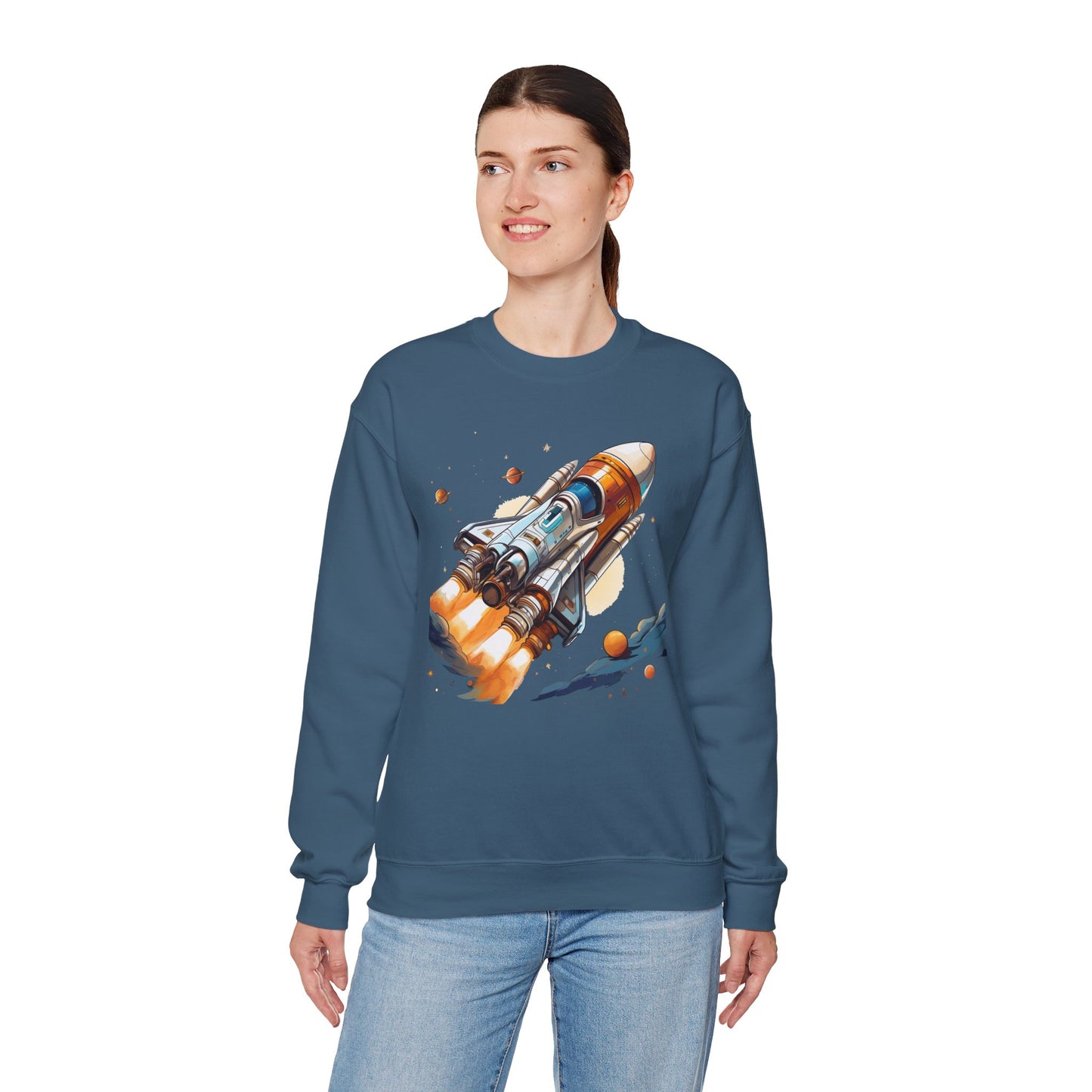 Space Shuttle Sweatshirt, Cosmic Sweatshirt, Astronaut Sweatshirt, Space Cosmic Sweatshirt