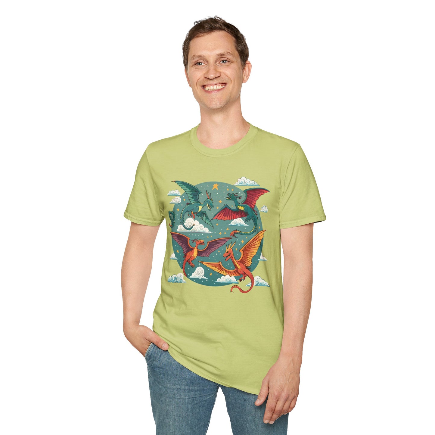 Dragon T Shirt, Dragon Shirt, Shirt with Animals, Animal Shirt