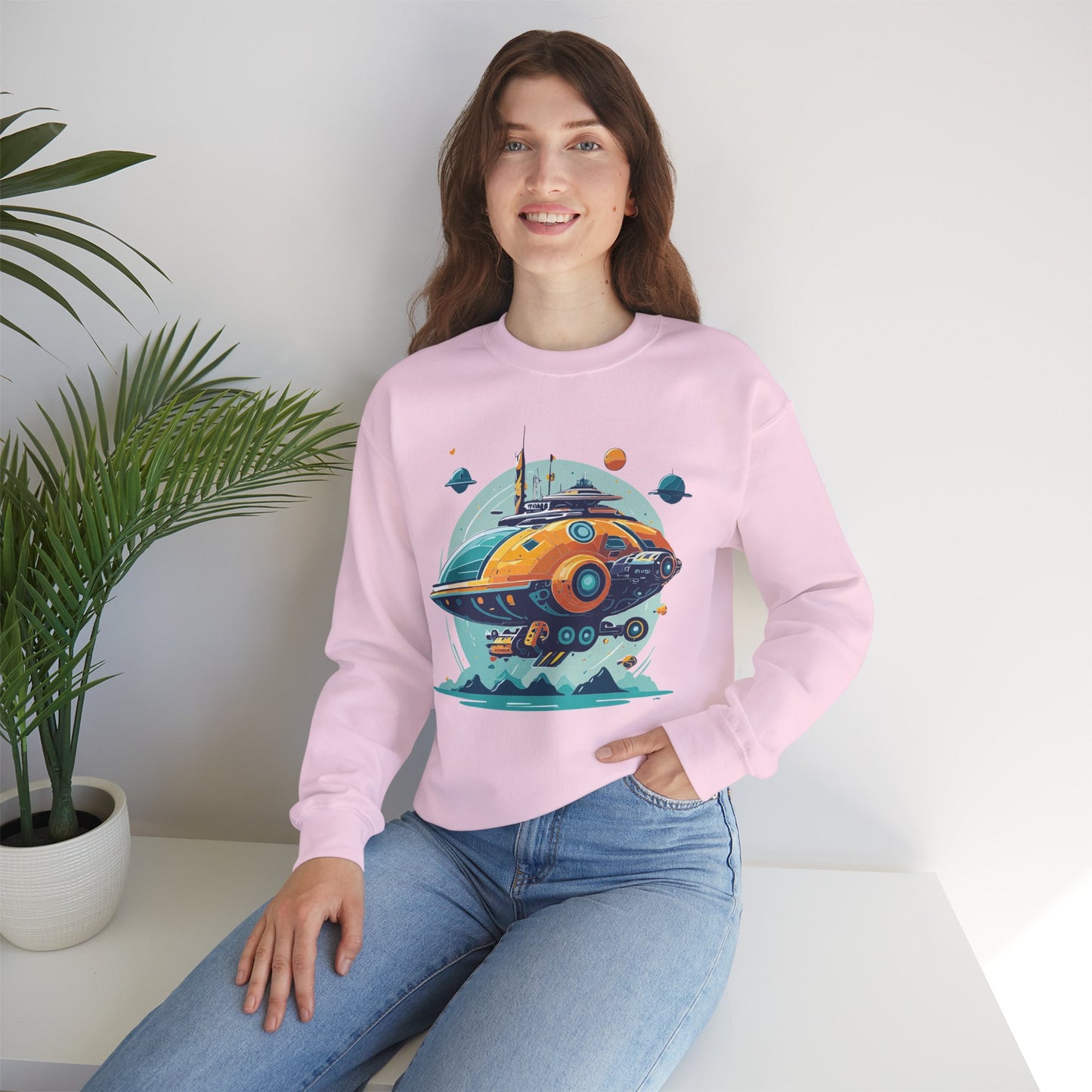 Space Shuttle Sweatshirt, Cosmic Sweatshirt, Astronaut Sweatshirt, Space Cosmic Sweatshirt