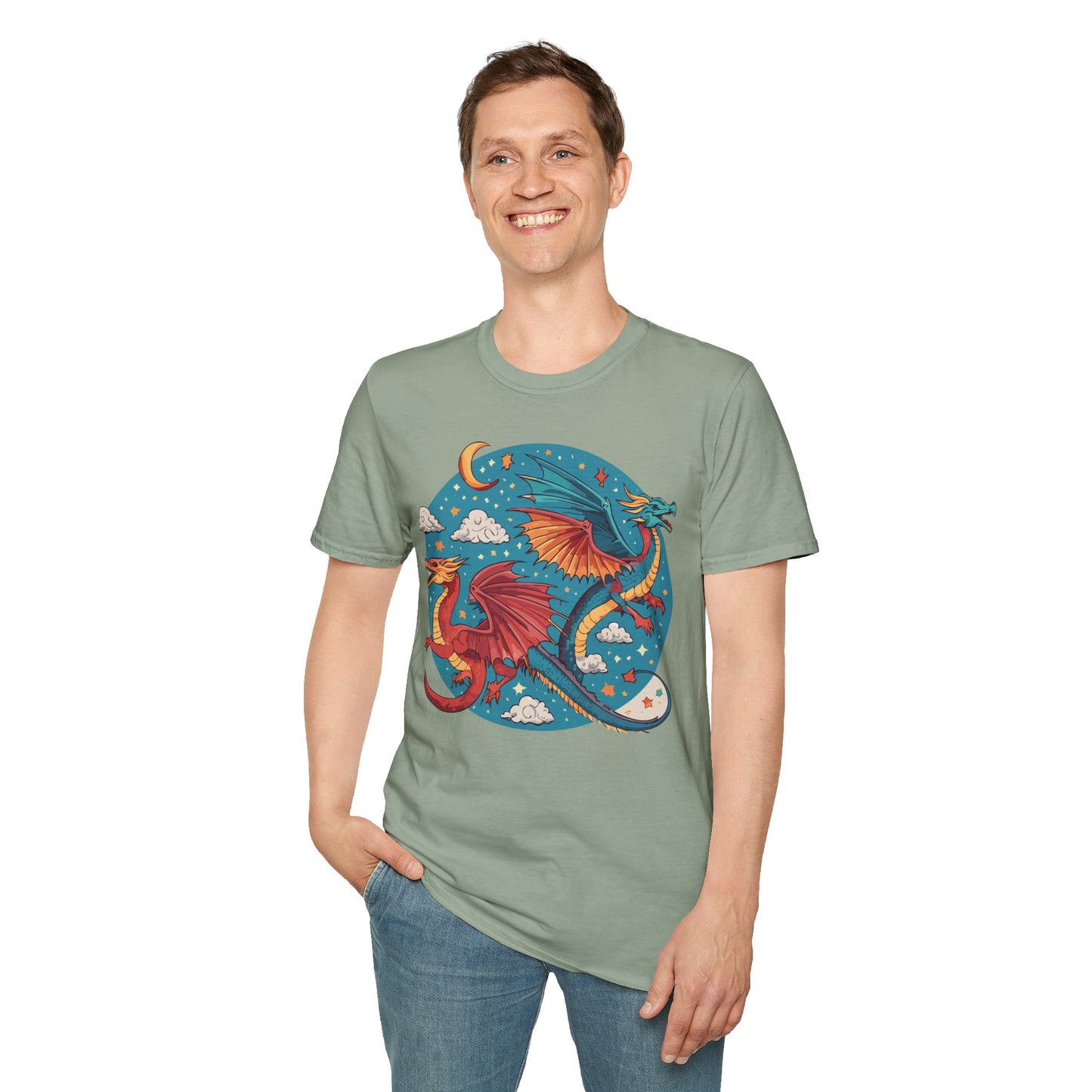 Dragon T Shirt, Dragon Shirt, Shirt with Animals, Animal Shirt