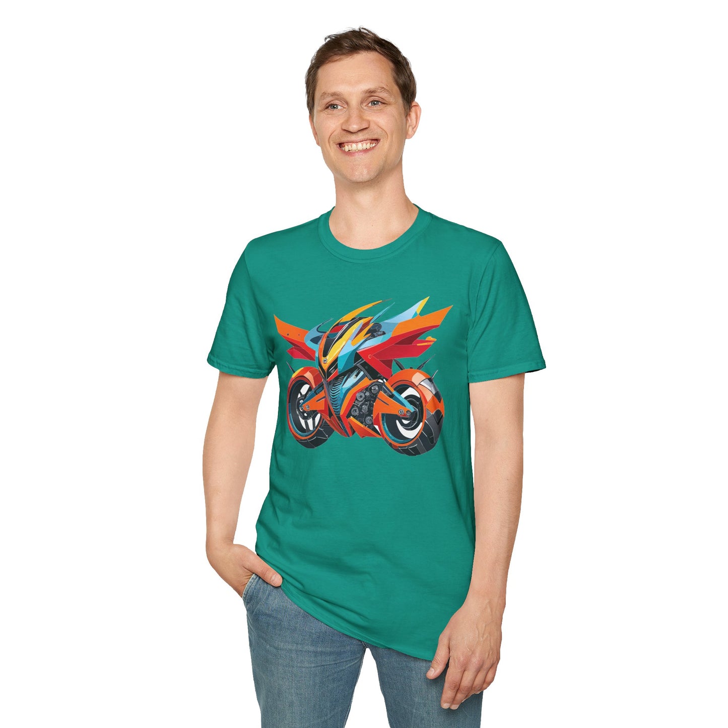 Bike T Shirt, Moto Shirt, Shirt with Motorcycle, MTB T Shirts